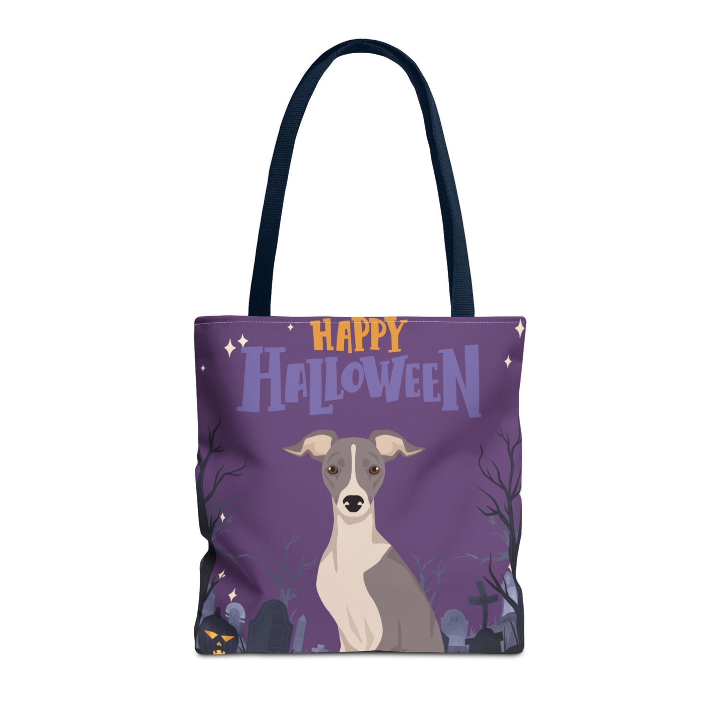 Italian Greyhound Dog Happy Halloween Tote Bag 16x16