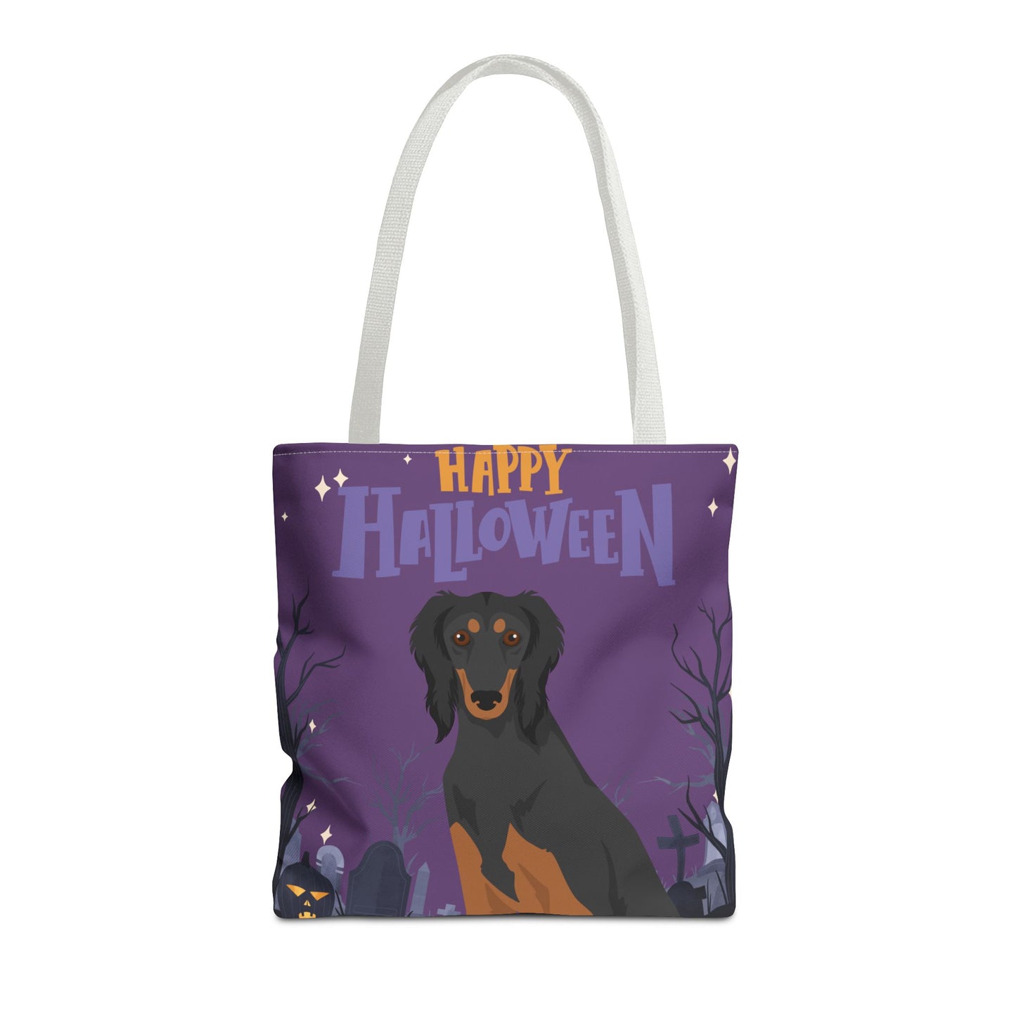 Saluki Dog Happy Halloween Tote Bag 16x16
