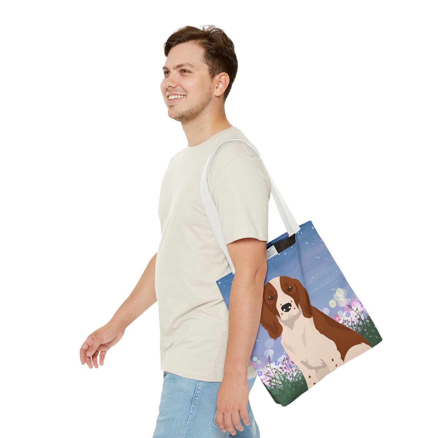 Welsh Springer Spaniel Dog Tote Bag 16x16
