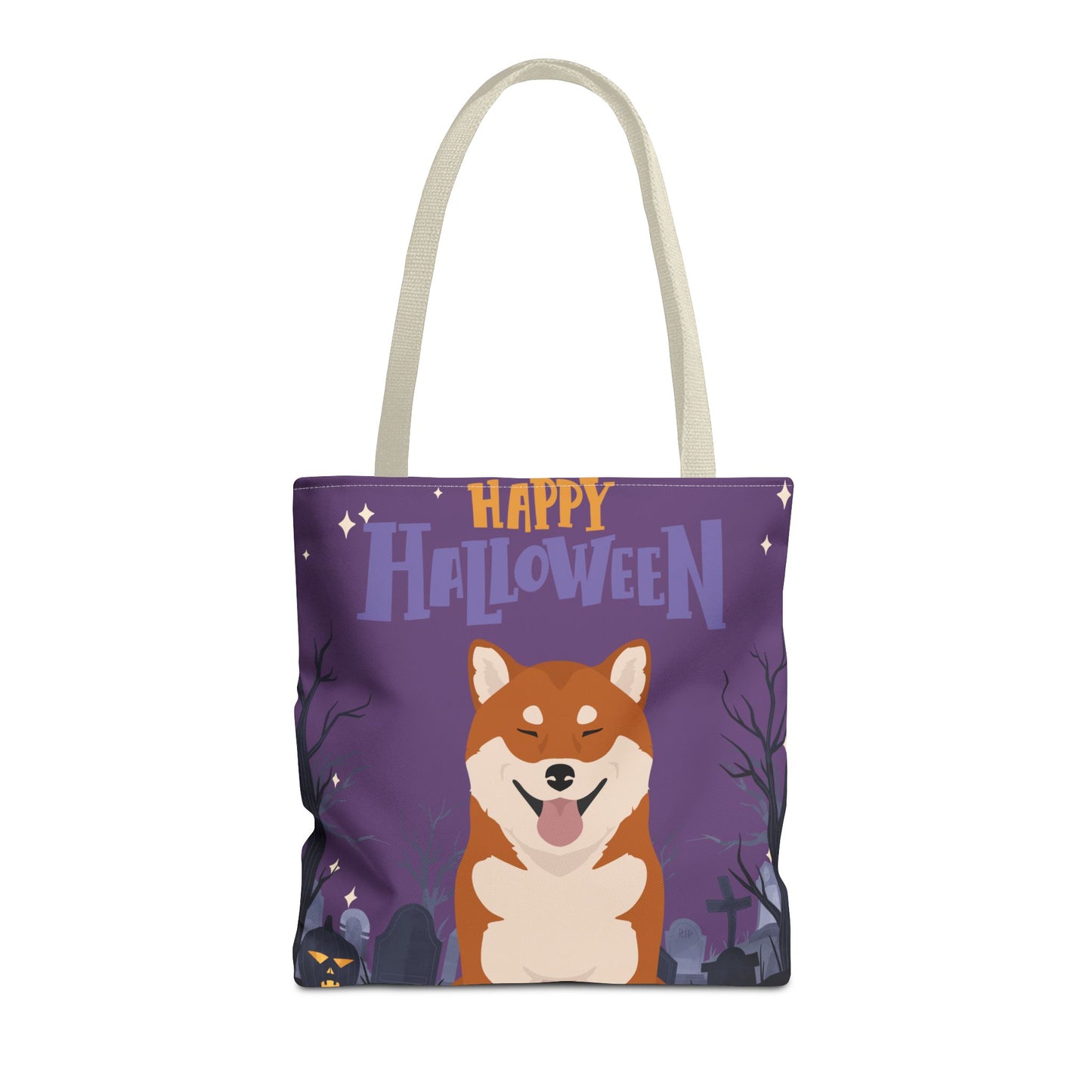 Shiba Inu Dog Happy Halloween Tote Bag 16x16