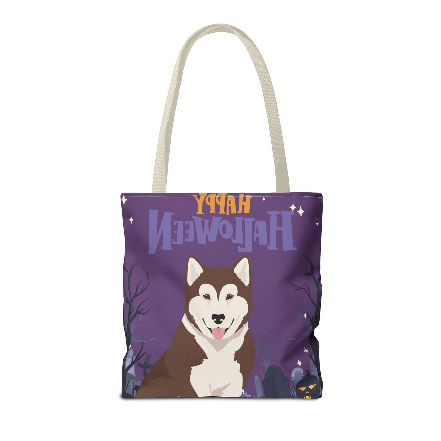 Canadian Inuit Dog Dog Happy Halloween Tote Bag 16x16