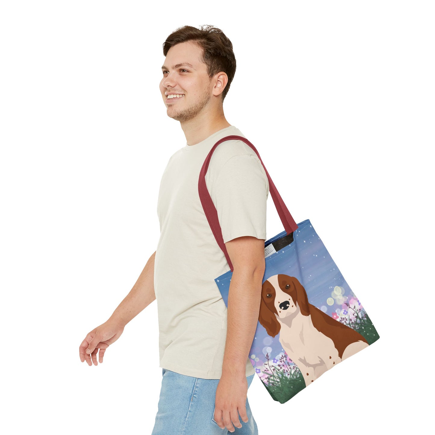 Welsh Springer Spaniel Dog Tote Bag 16x16