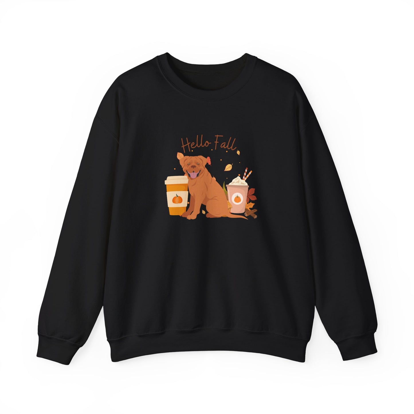Dogue De Bordeaux Dog Fall Unisex Heavy Blend Crewneck Sweatshirt