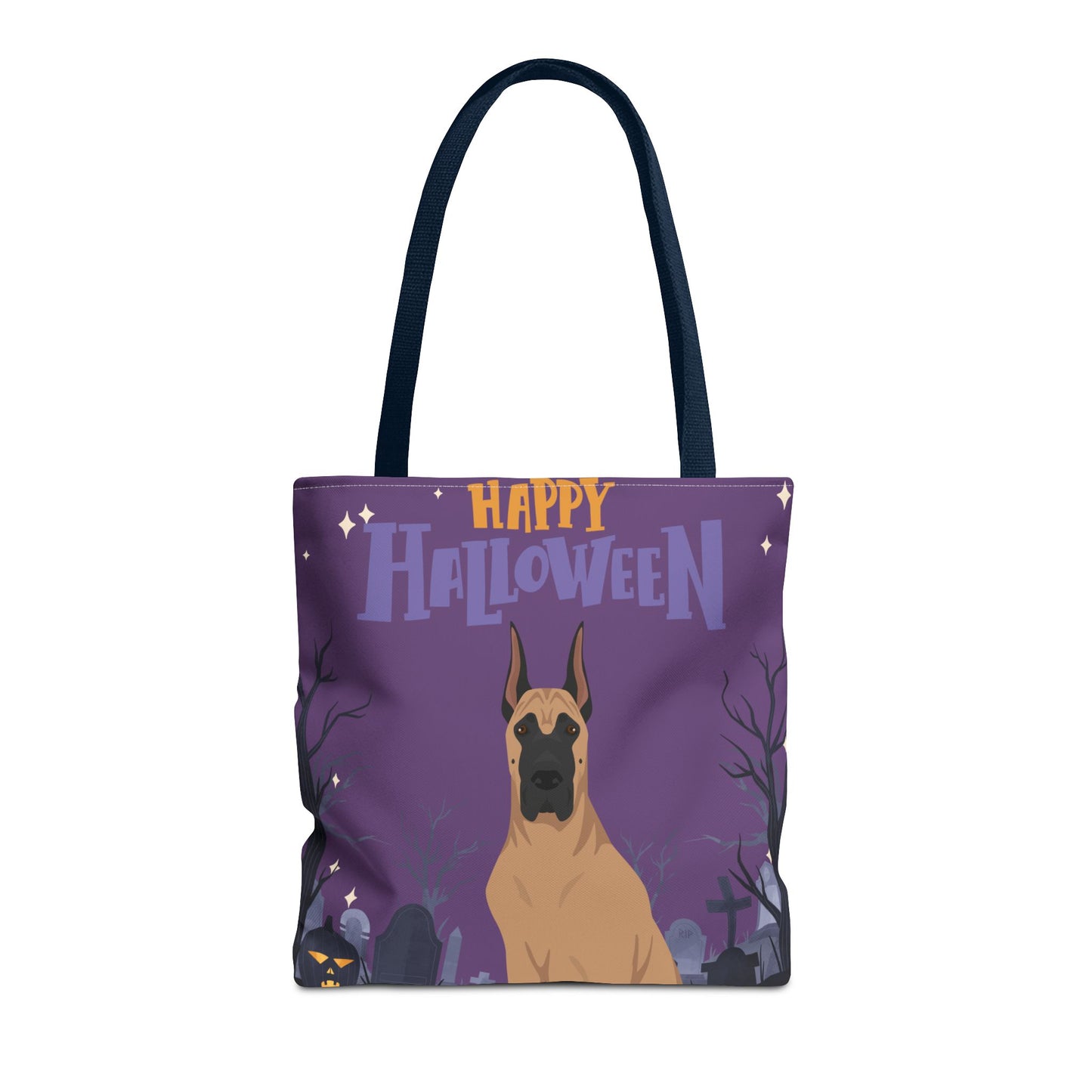 Great Dane Dog Happy Halloween Tote Bag 16x16