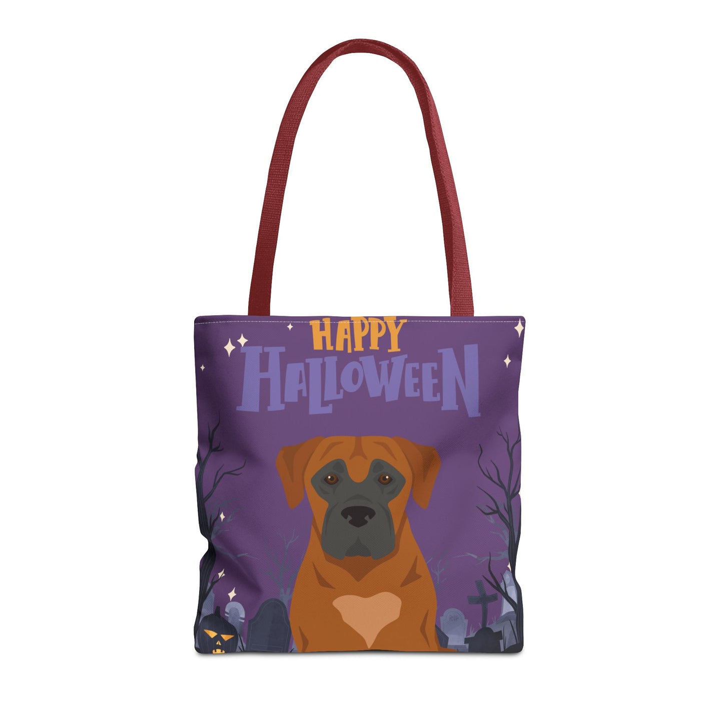 Boerboel Dog Happy Halloween Tote Bag 16x16