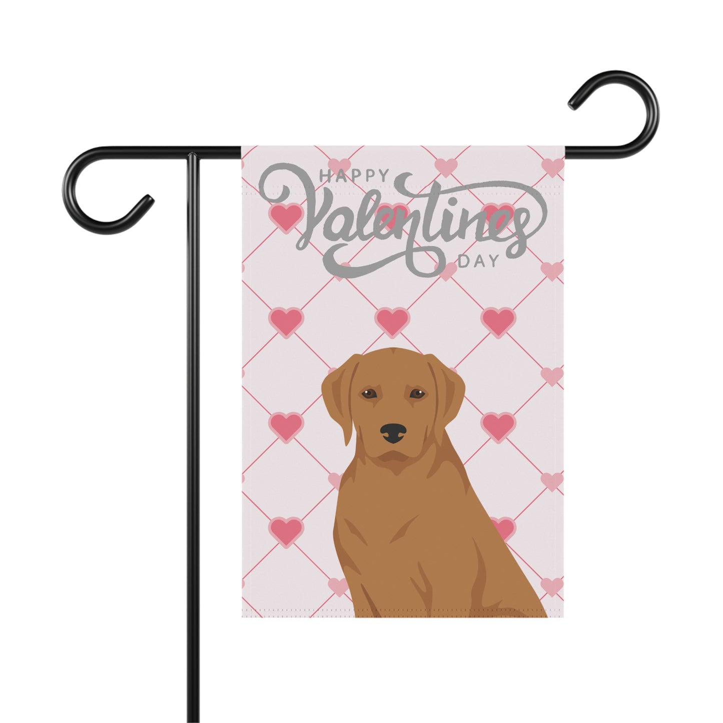 Labrador Retriever Dog Valentines Day Garden Flag