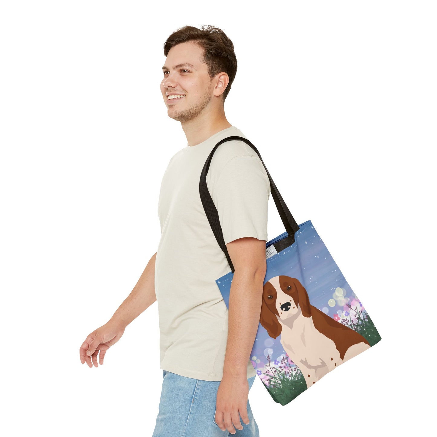 Welsh Springer Spaniel Dog Tote Bag 16x16