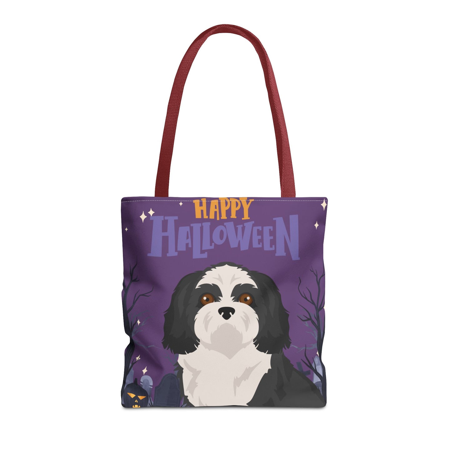 Shih Tzu Dog Happy Halloween Tote Bag 16x16