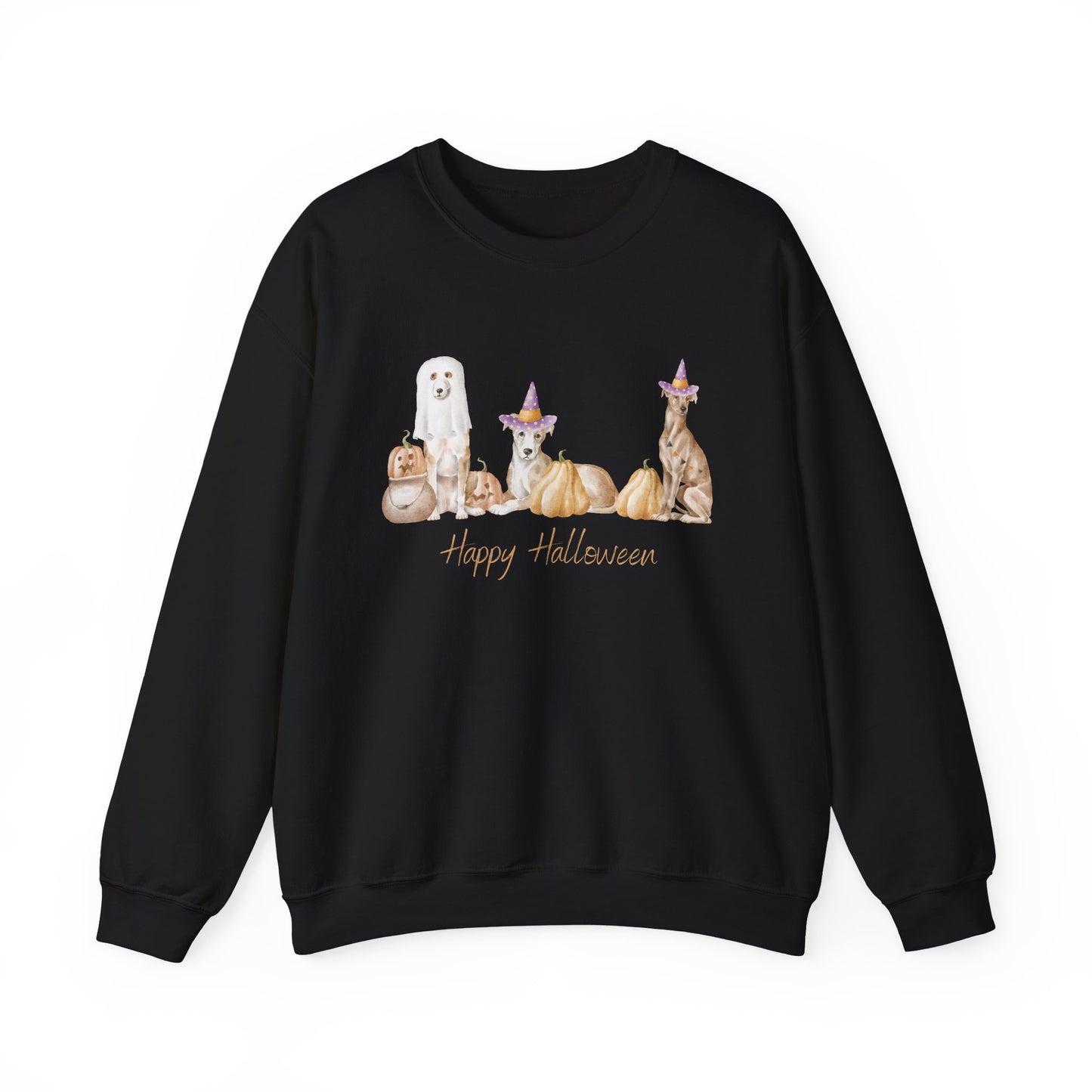 Whippet Dog Halloween Unisex Heavy Blend Crewneck Sweatshirt