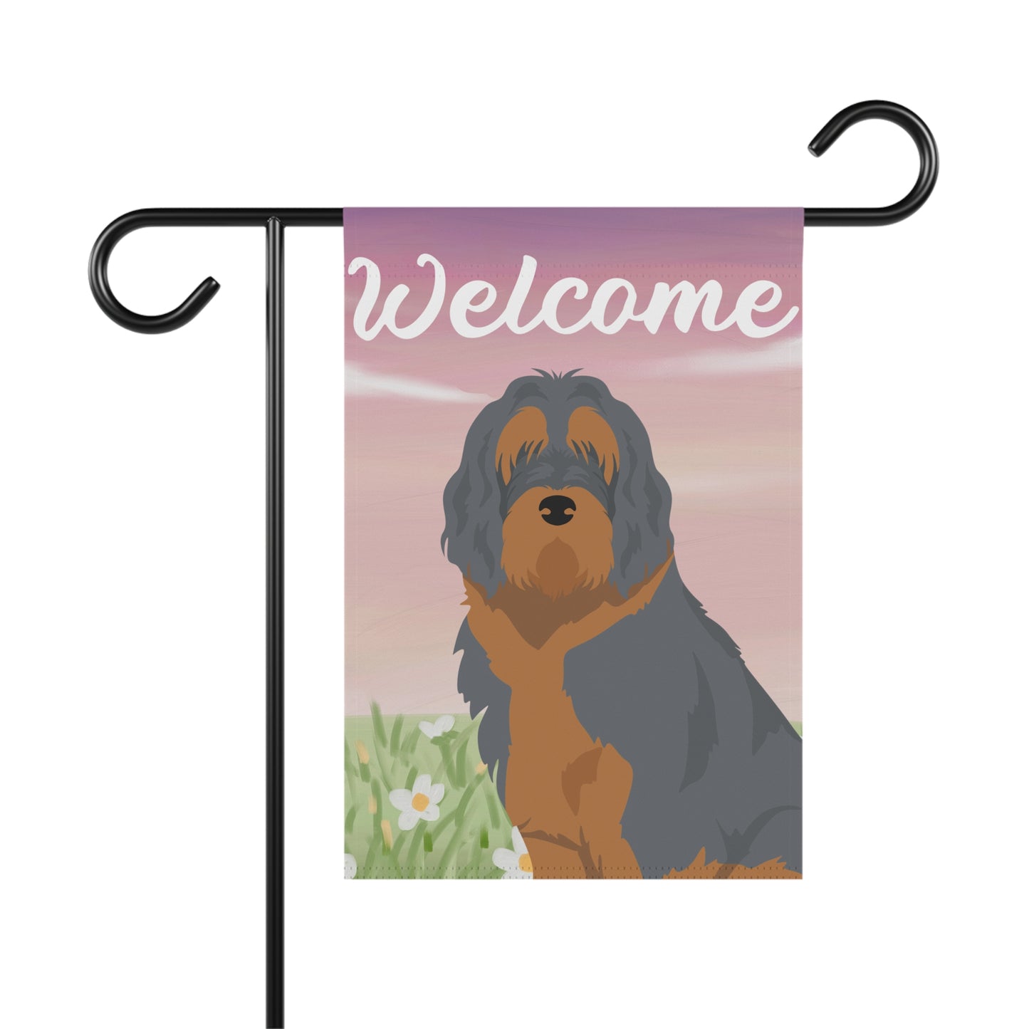 Otterhound Dog Welcome Garden Flag