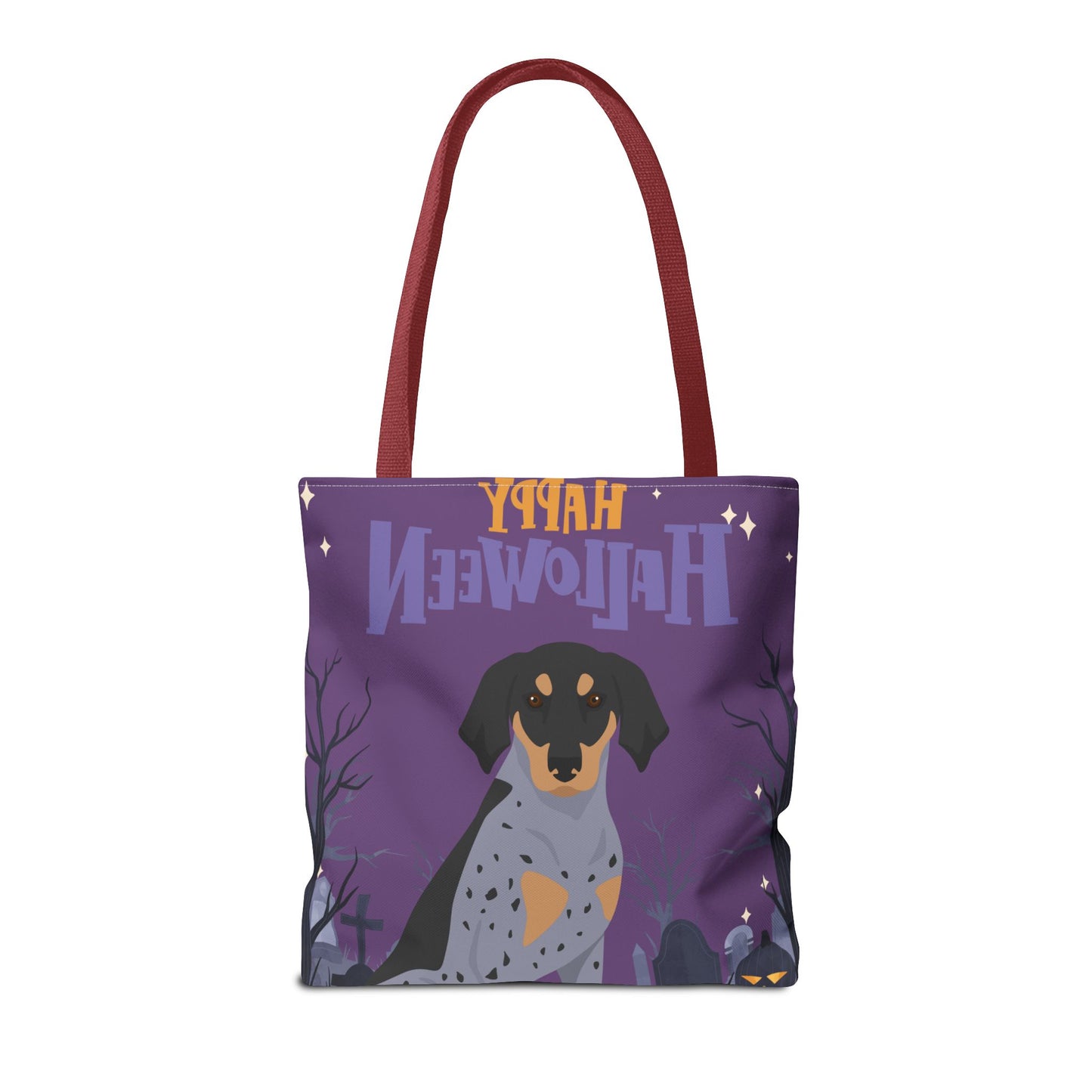 Bluetick Coonhound Dog Happy Halloween Tote Bag 16x16