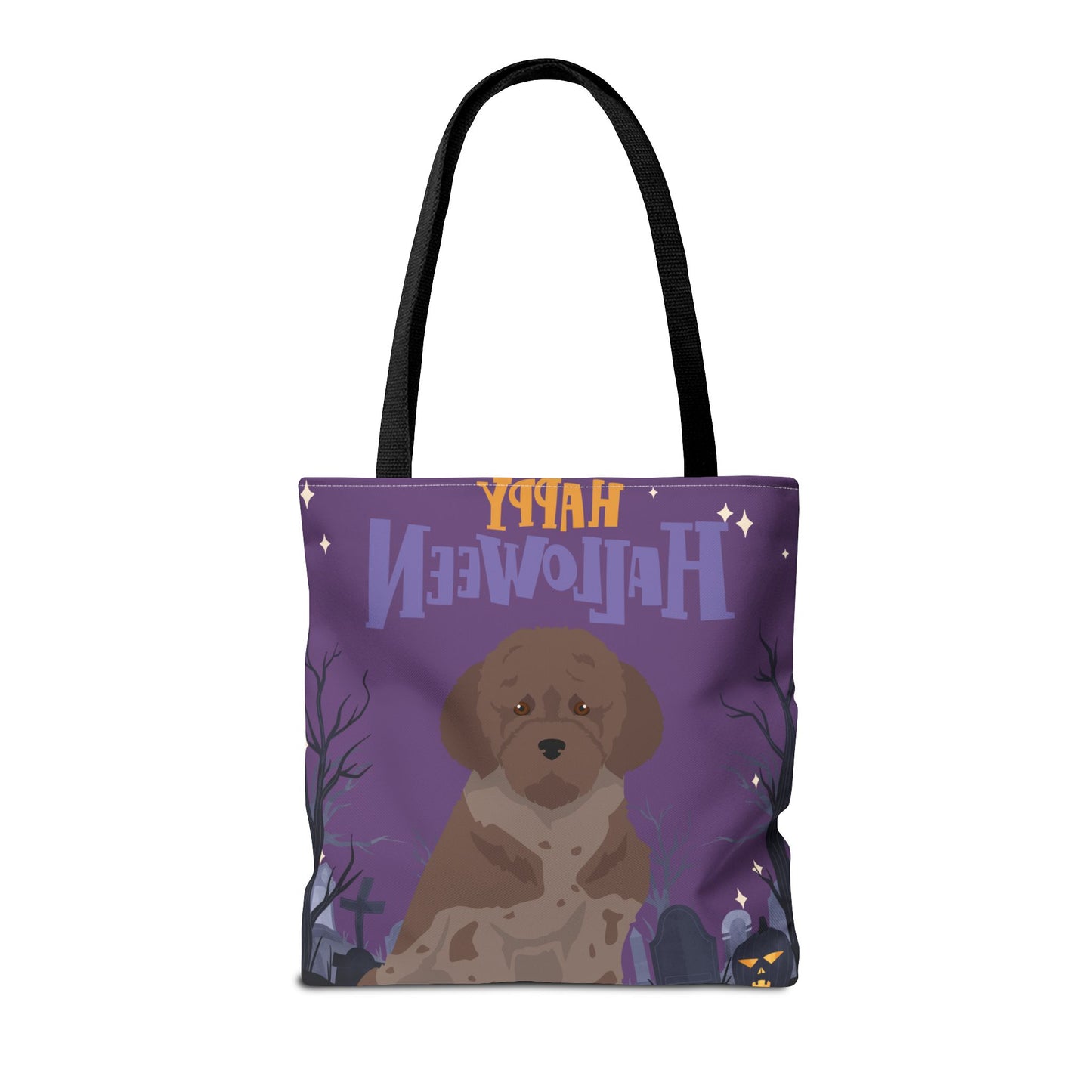 Lagotto Romagnolo Dog Happy Halloween Tote Bag 16x16