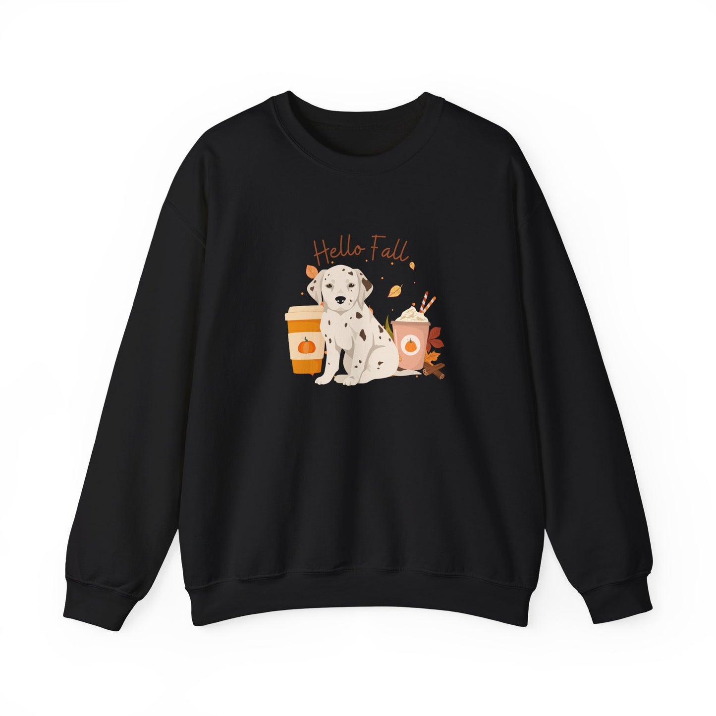 Dalmation Dog Fall Unisex Heavy Blend Crewneck Sweatshirt