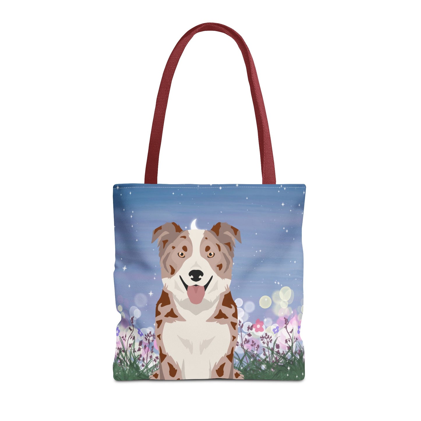 Border Collie Dog Tote Bag 16x16