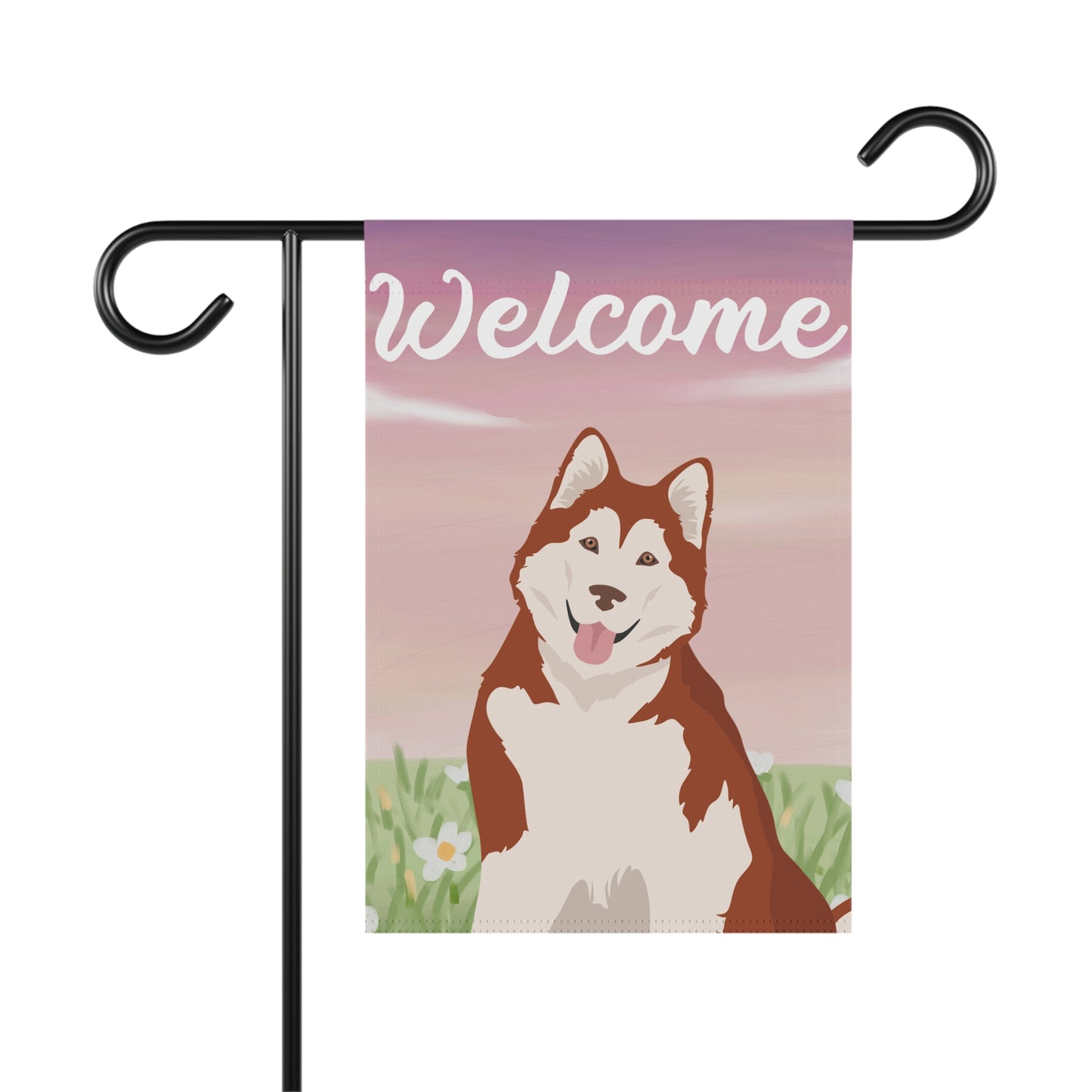 Alaska Malamute Dog Welcome Garden Flag