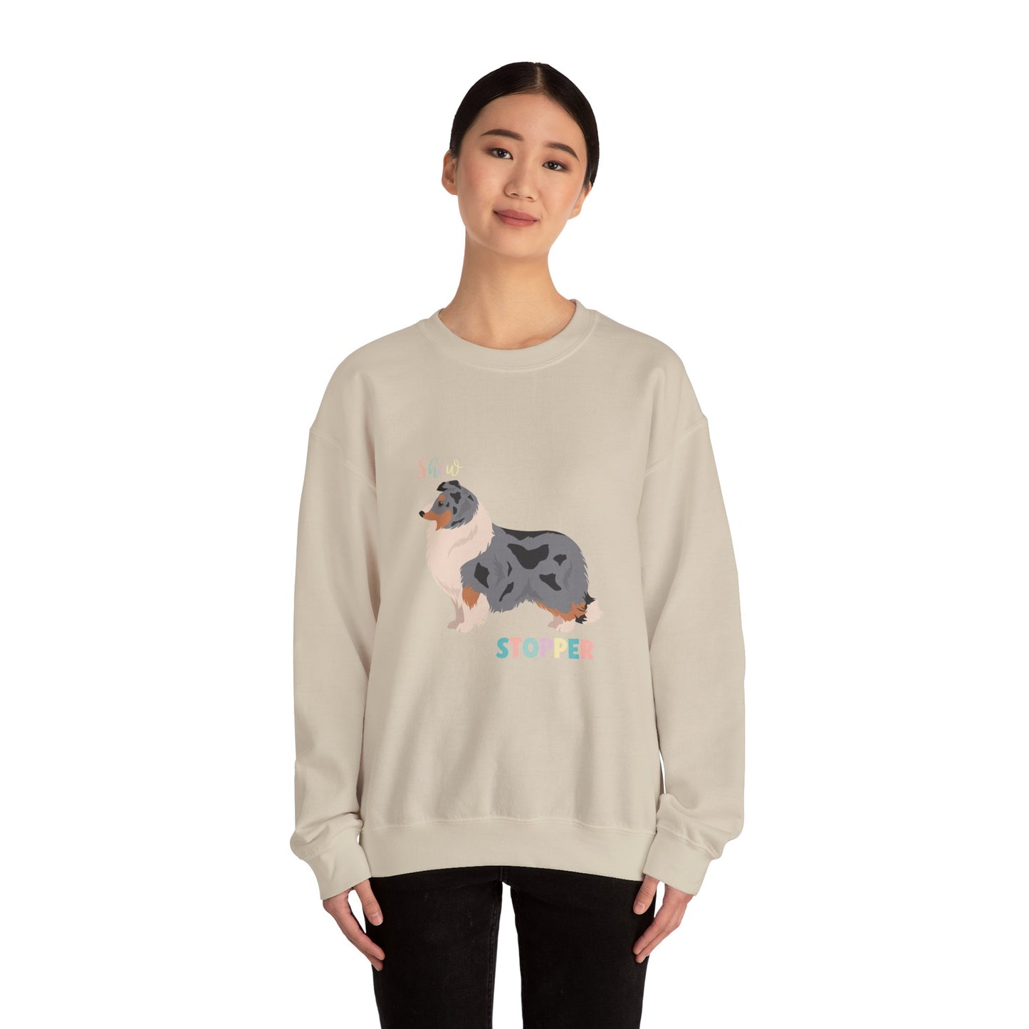 Shetland Sheepdog Dog Unisex Heavy Blend Crewneck Sweatshirt
