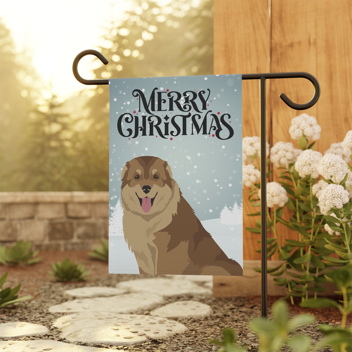 Caucasian Shepherd Dog Garden Flag