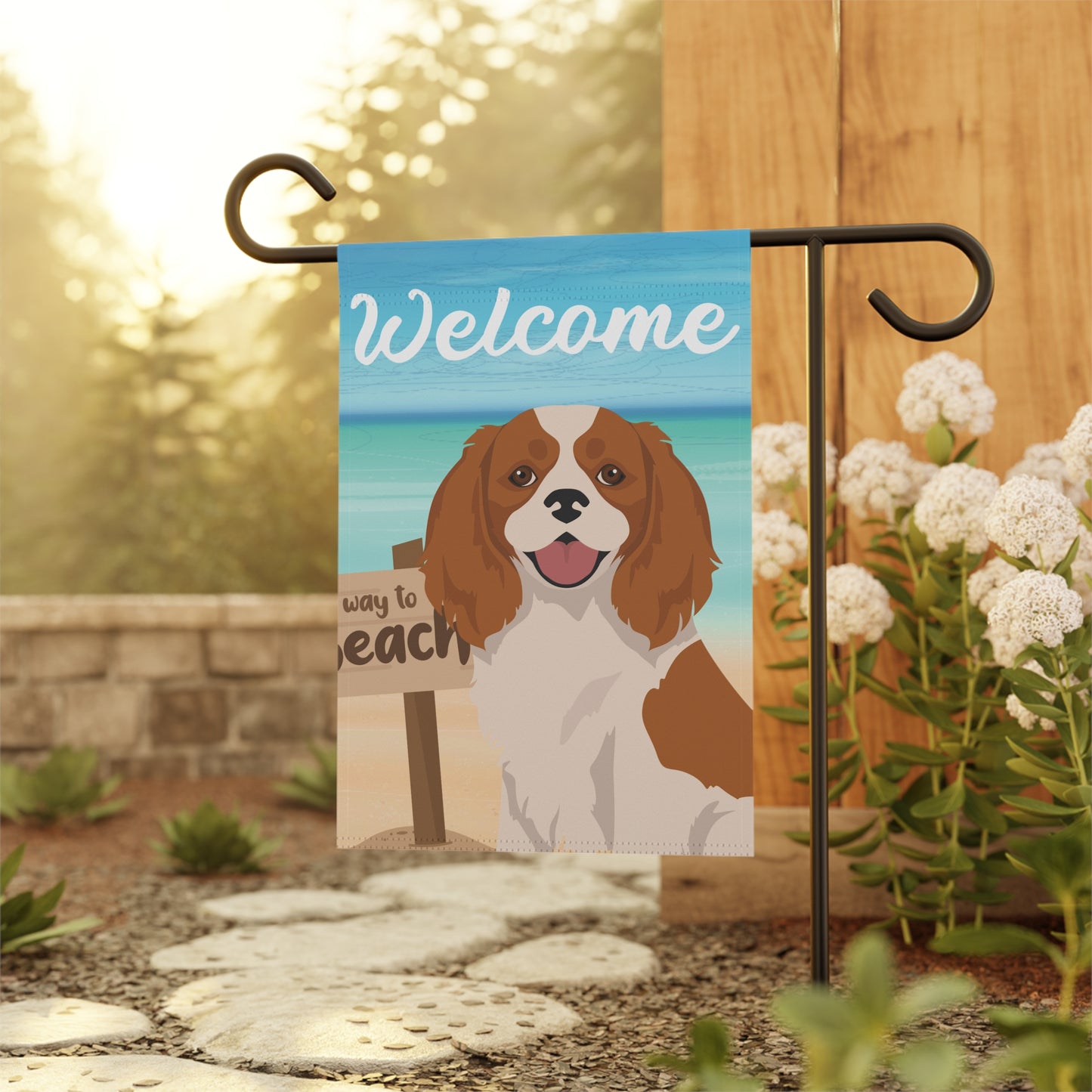 Cavalier King Charles Spaniel Dog Garden Flag
