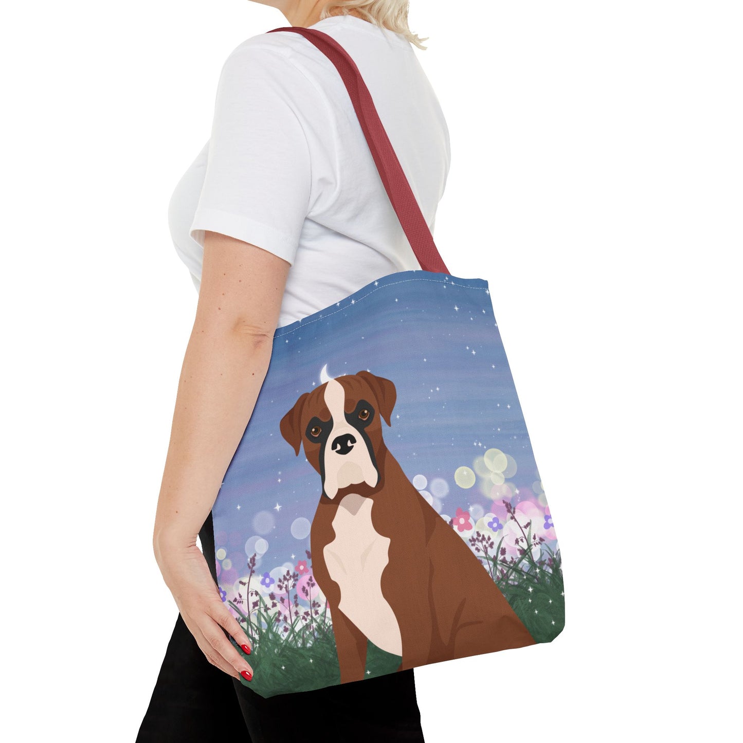 Boxer Dog Tote Bag 16x16