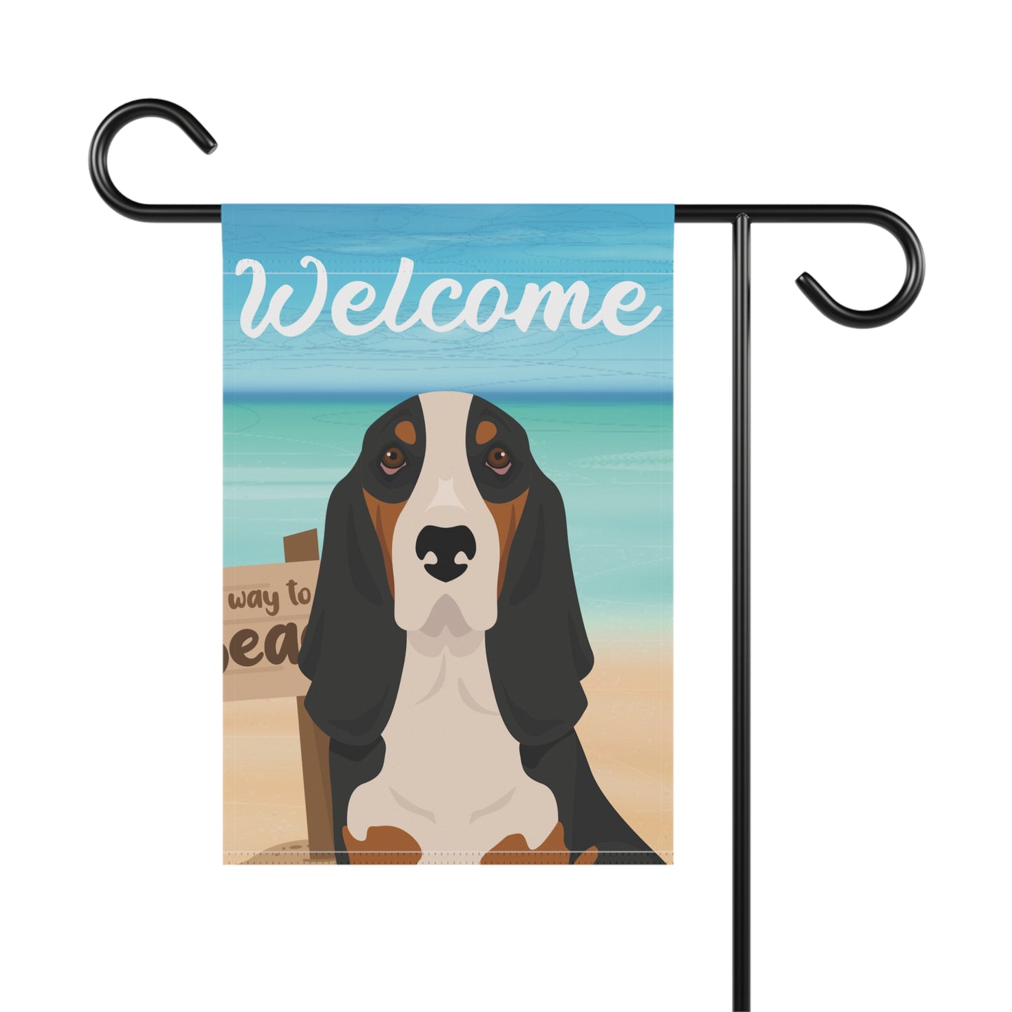Basset Hound Dog Garden Flag