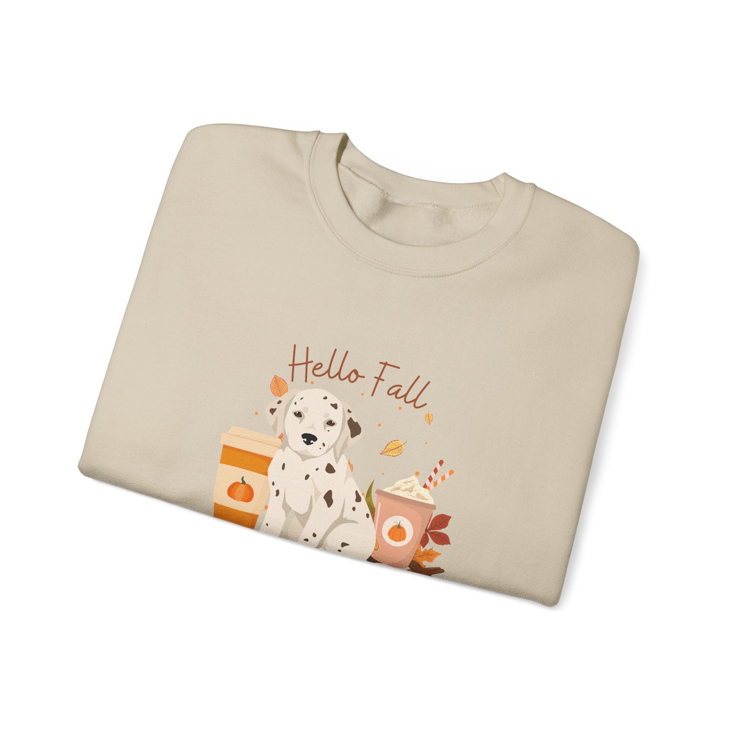 Dalmation Dog Fall Unisex Heavy Blend Crewneck Sweatshirt
