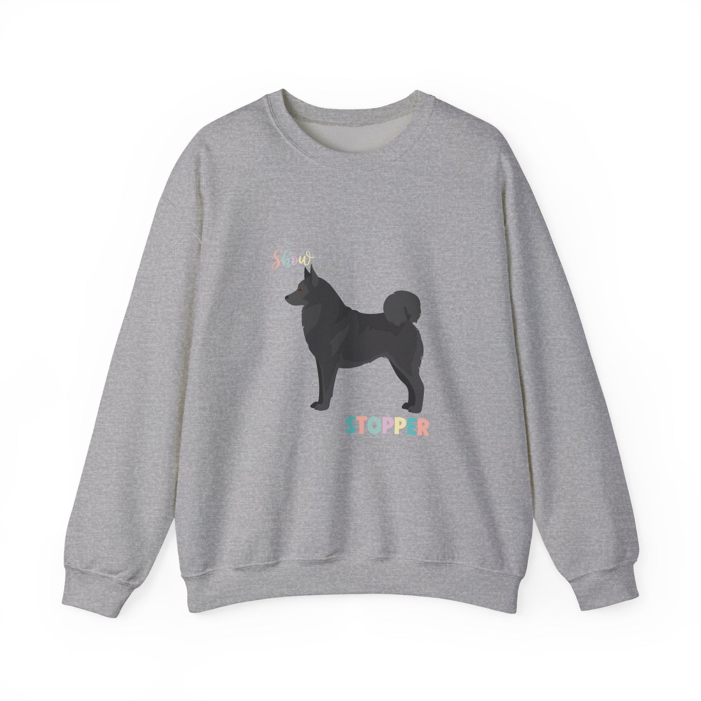 Norwegian Elkhound Dog Unisex Heavy Blend Crewneck Sweatshirt