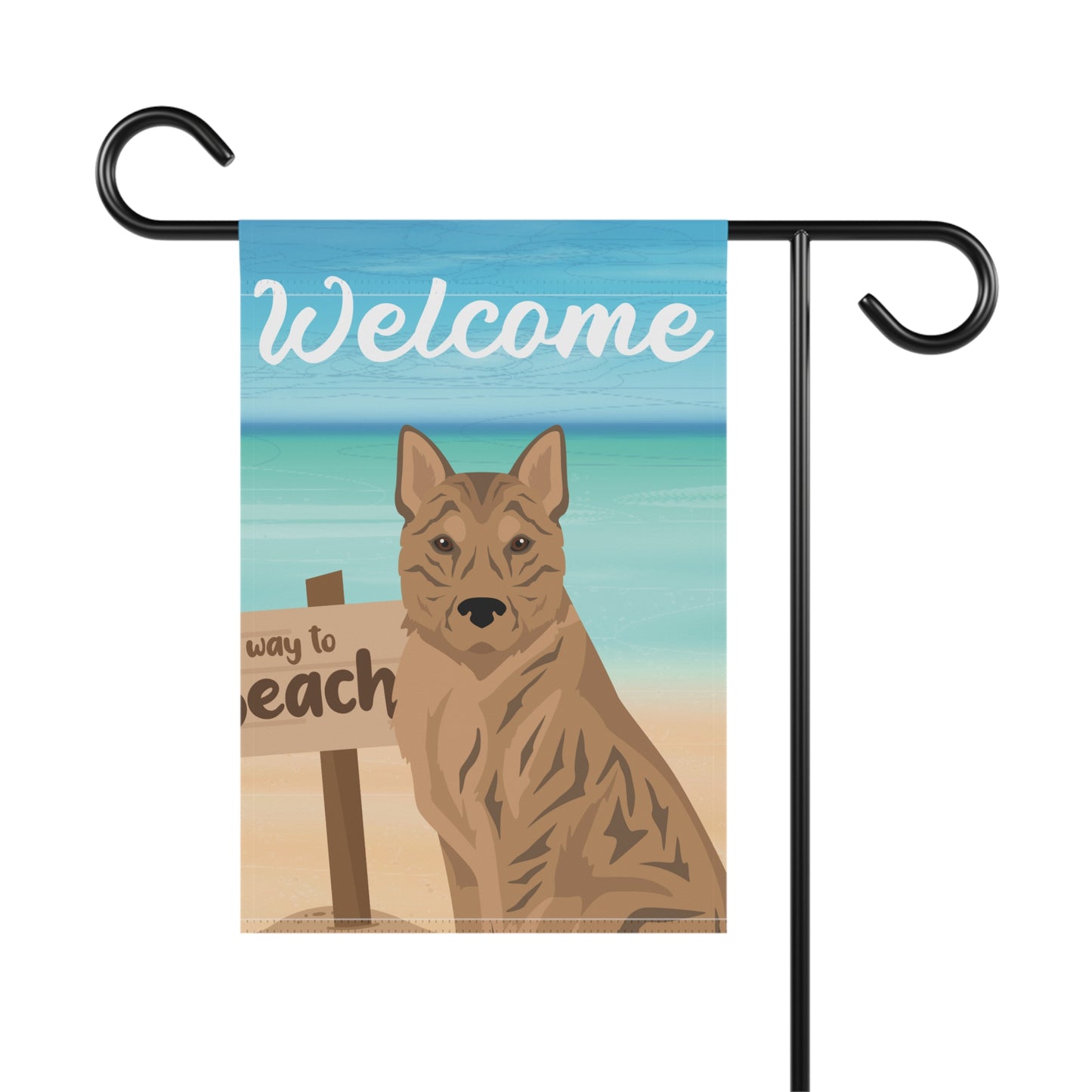 Korean Jindo Dog Garden Flag