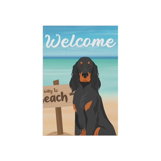 Gordon Setter Dog Garden Flag