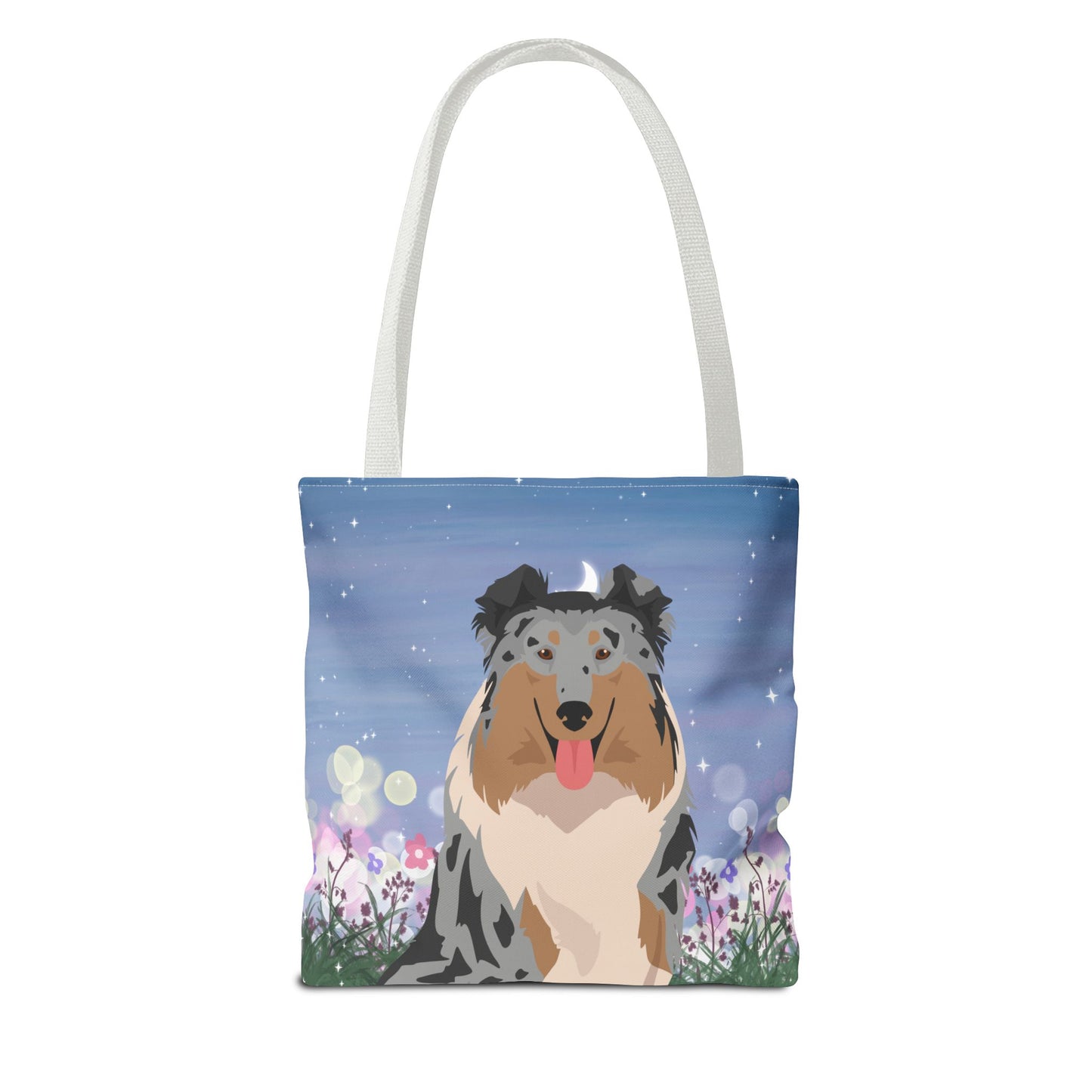 Collie Dog Tote Bag 13x13