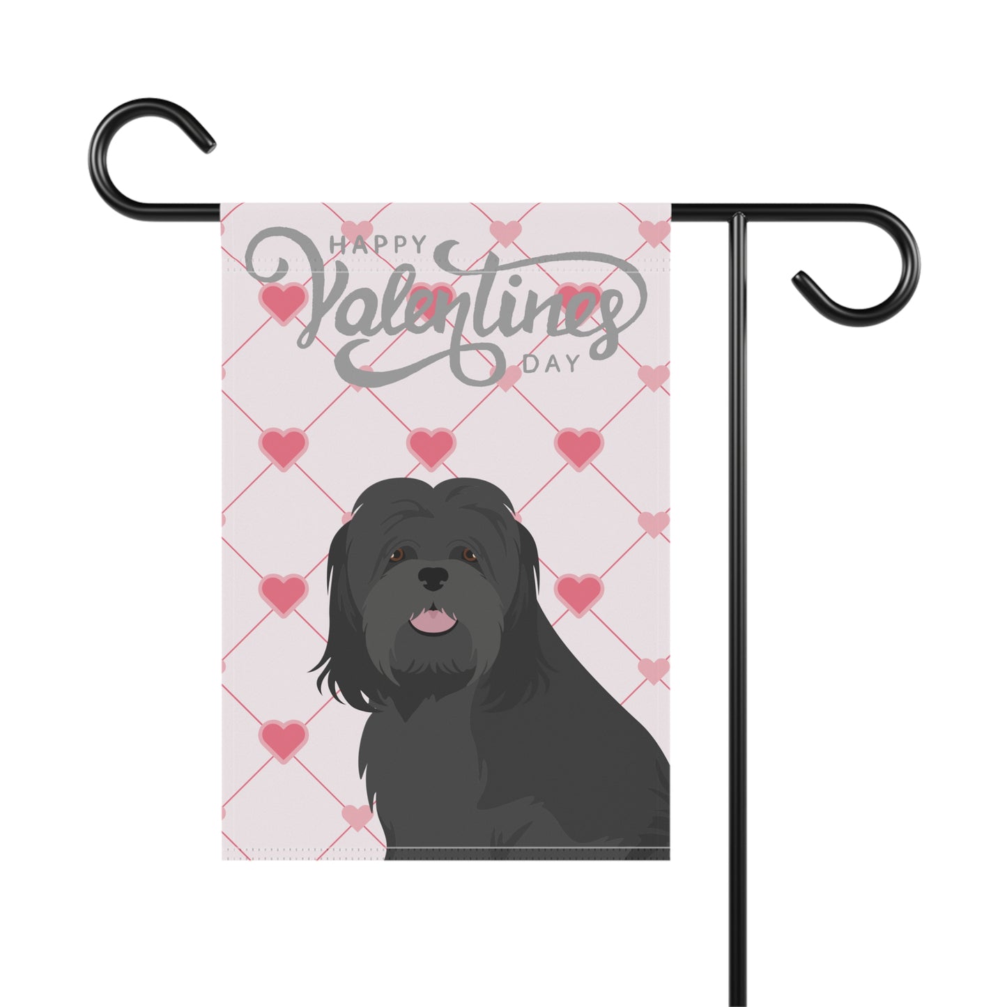 Lhasa Apso Dog Valentines Day Garden Flag