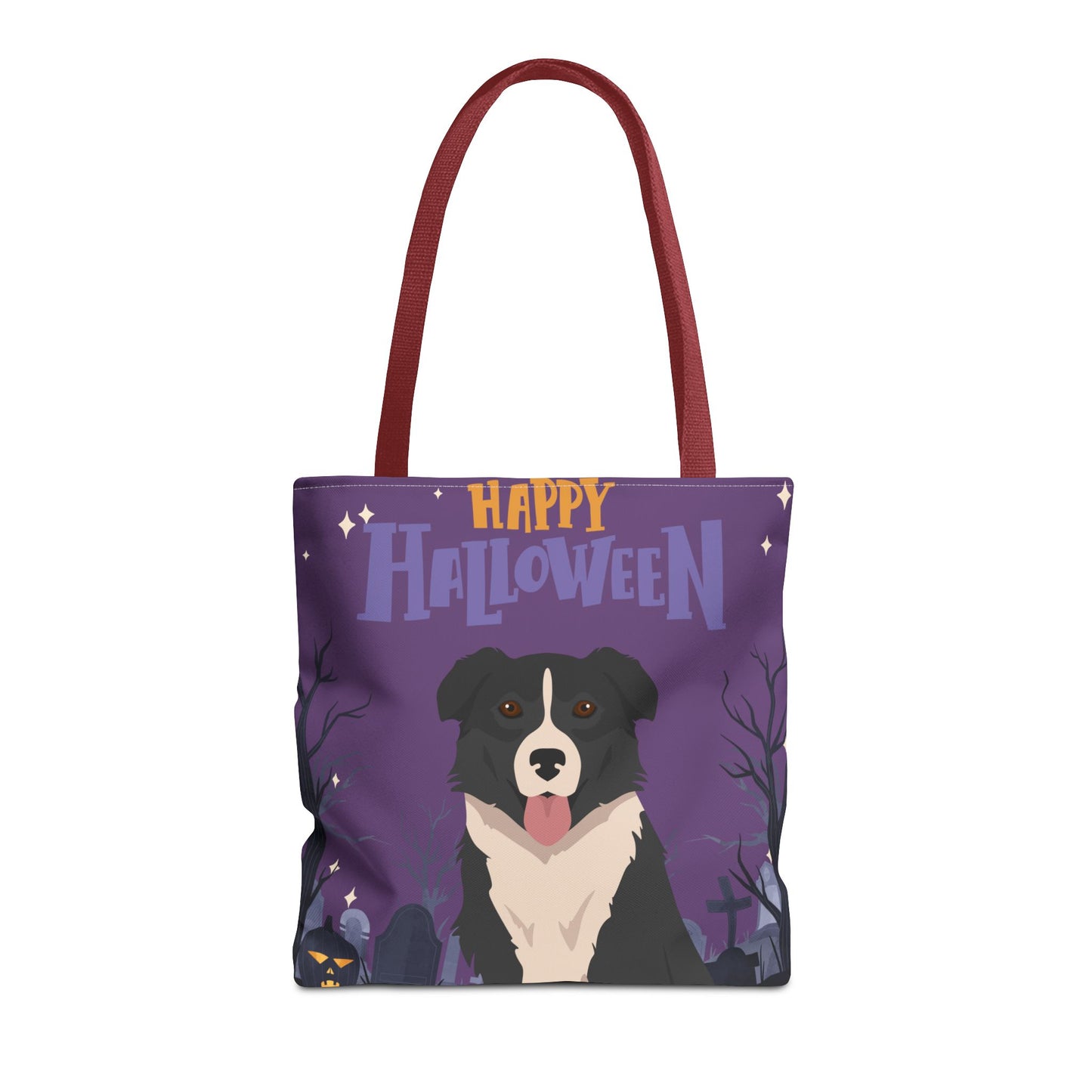 English Shepherd Dog Happy Halloween Tote Bag 16x16