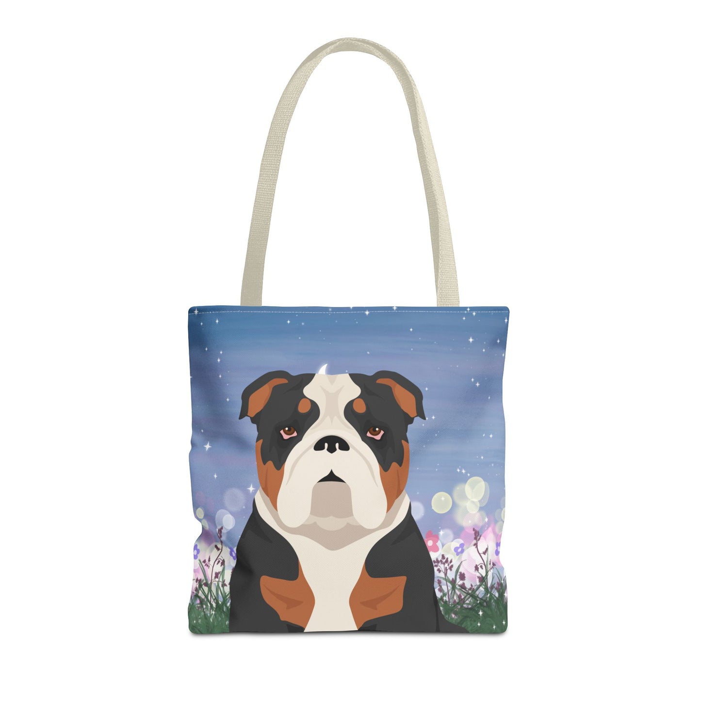 Bulldog Dog Tote Bag 16x16