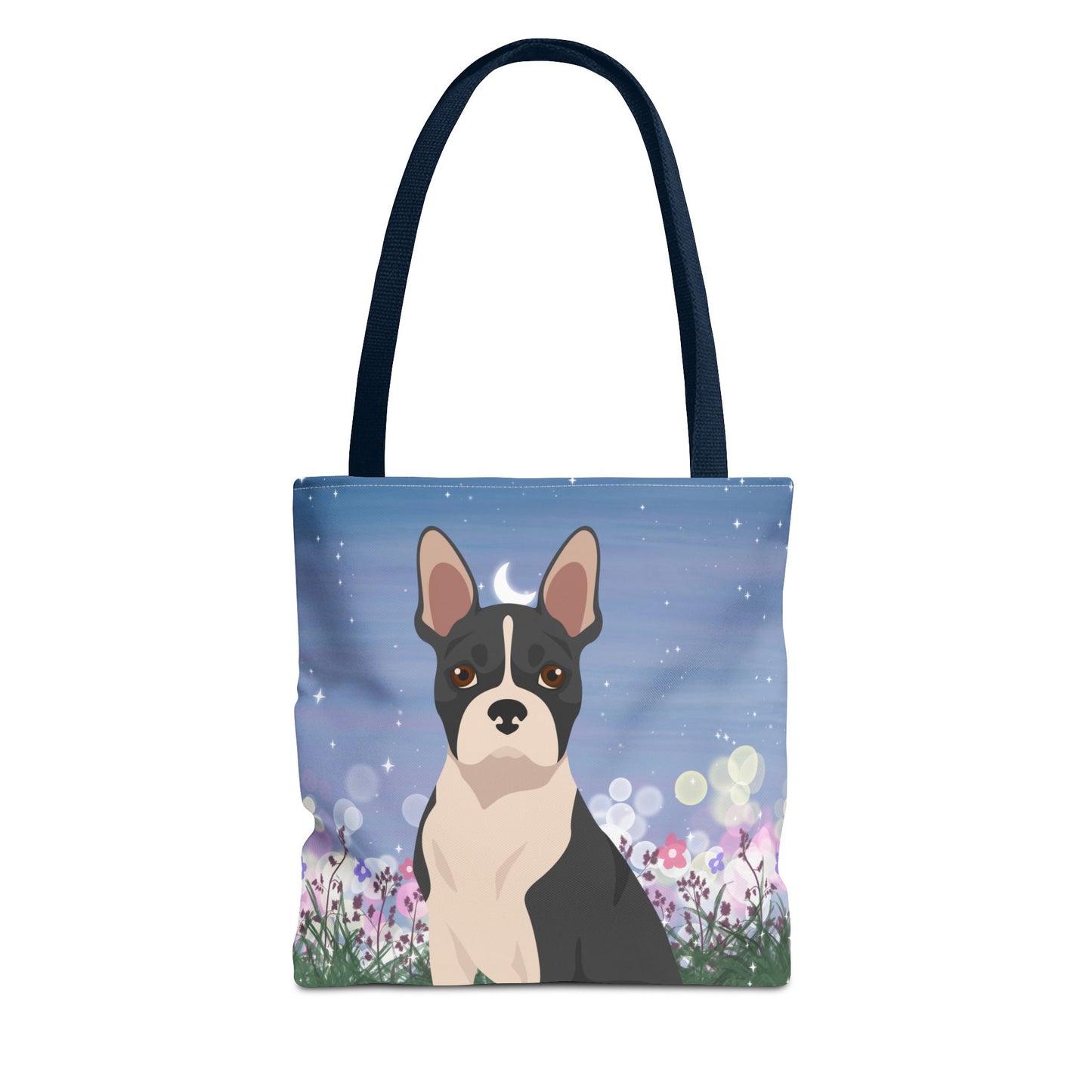Boston Terrier Dog Tote Bag 13x13