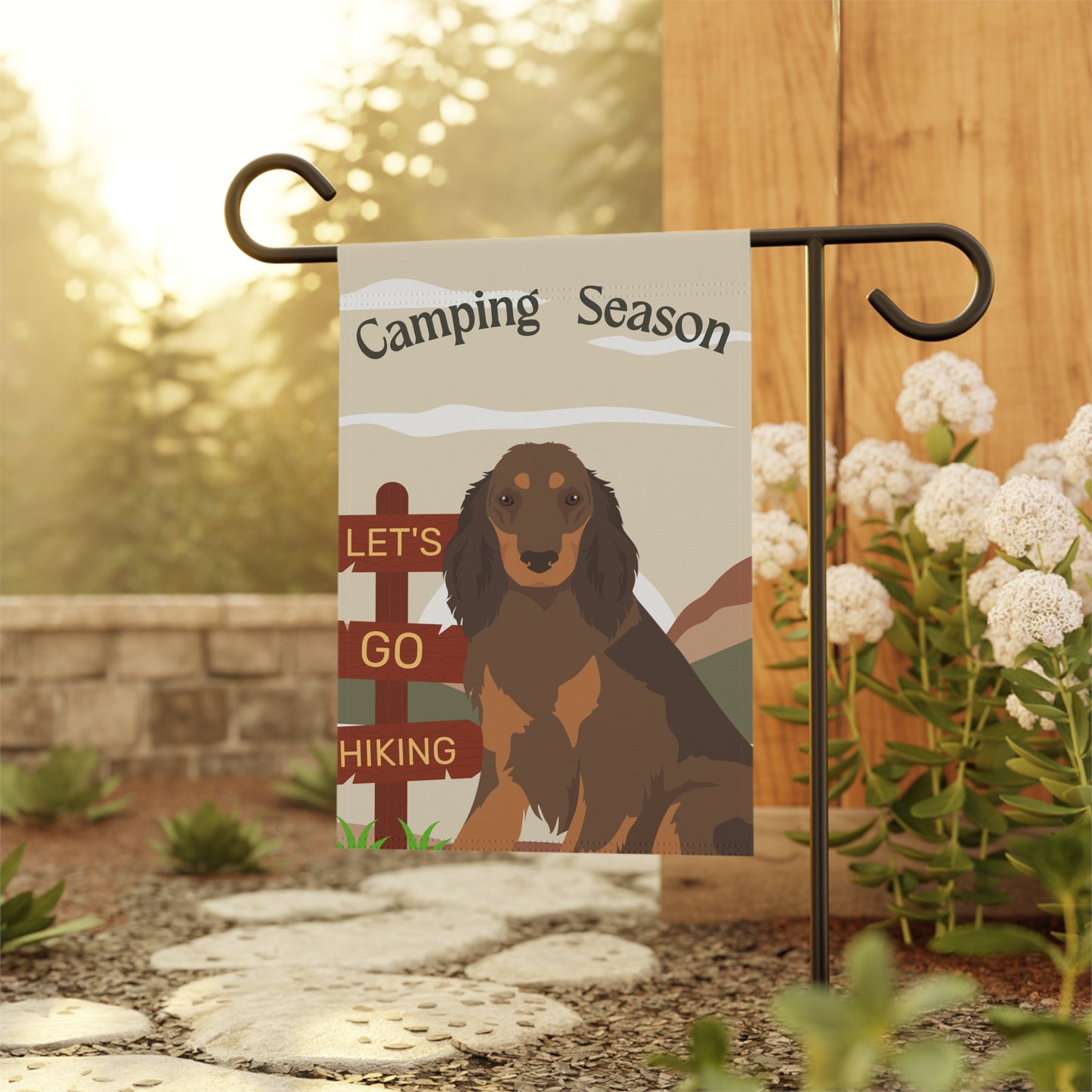 Picardy Spaniel Dog Camping Garden Flag