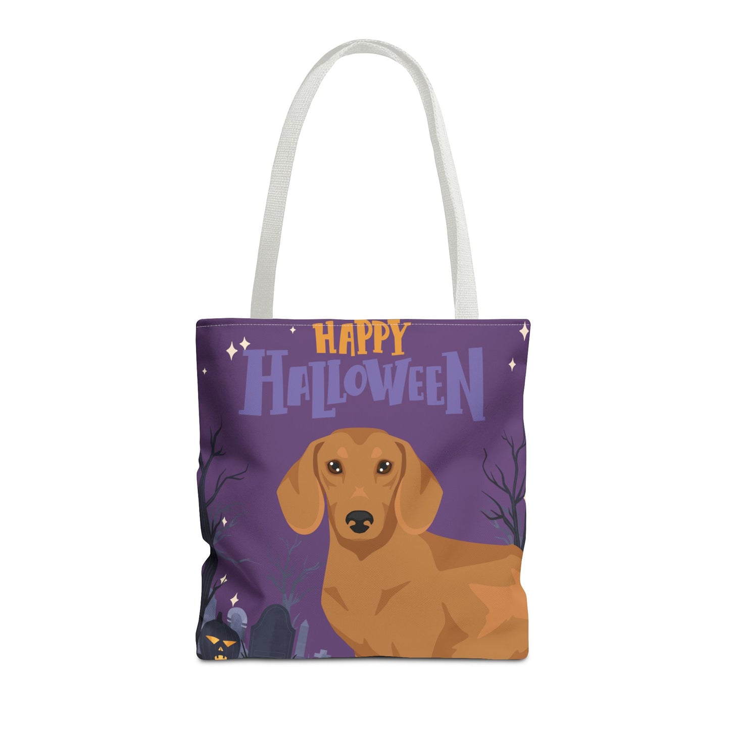Dachshund Dog Happy Halloween Tote Bag 16x16