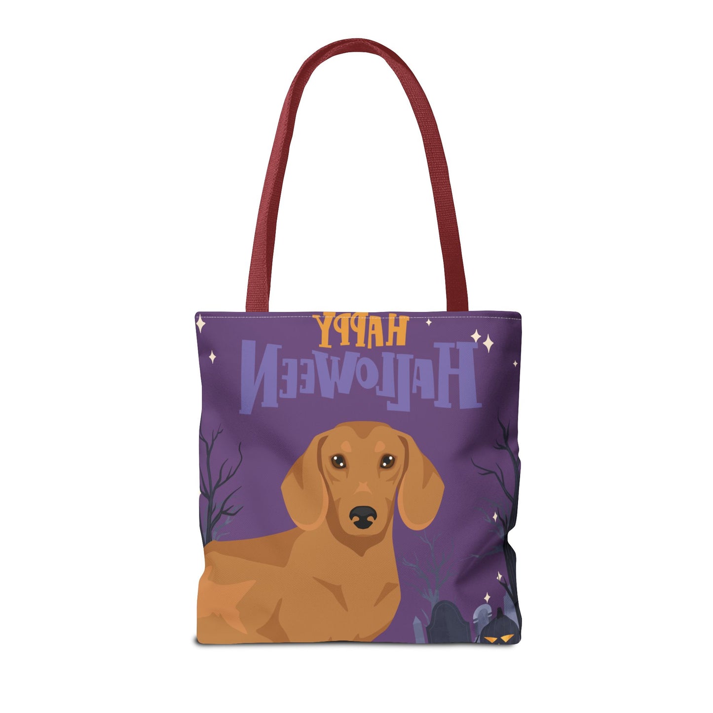 Dachshund Dog Happy Halloween Tote Bag 16x16