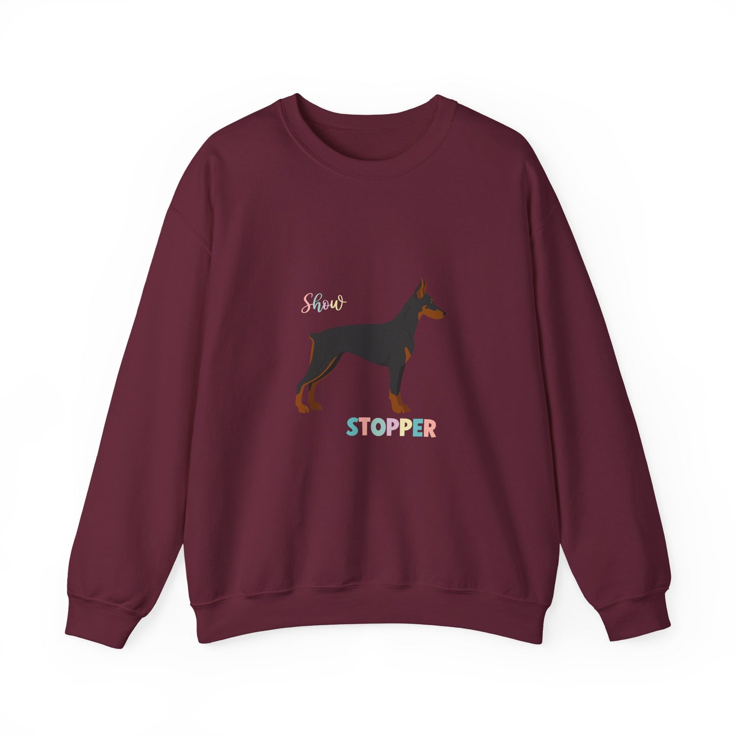 Doberman Pinscher Dog Unisex Heavy Blend Crewneck Sweatshirt
