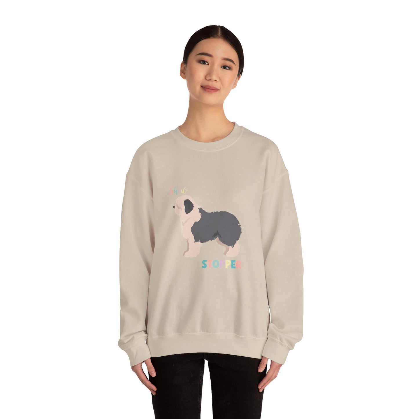 Old English Sheepdog Dog Unisex Heavy Blend Crewneck Sweatshirt