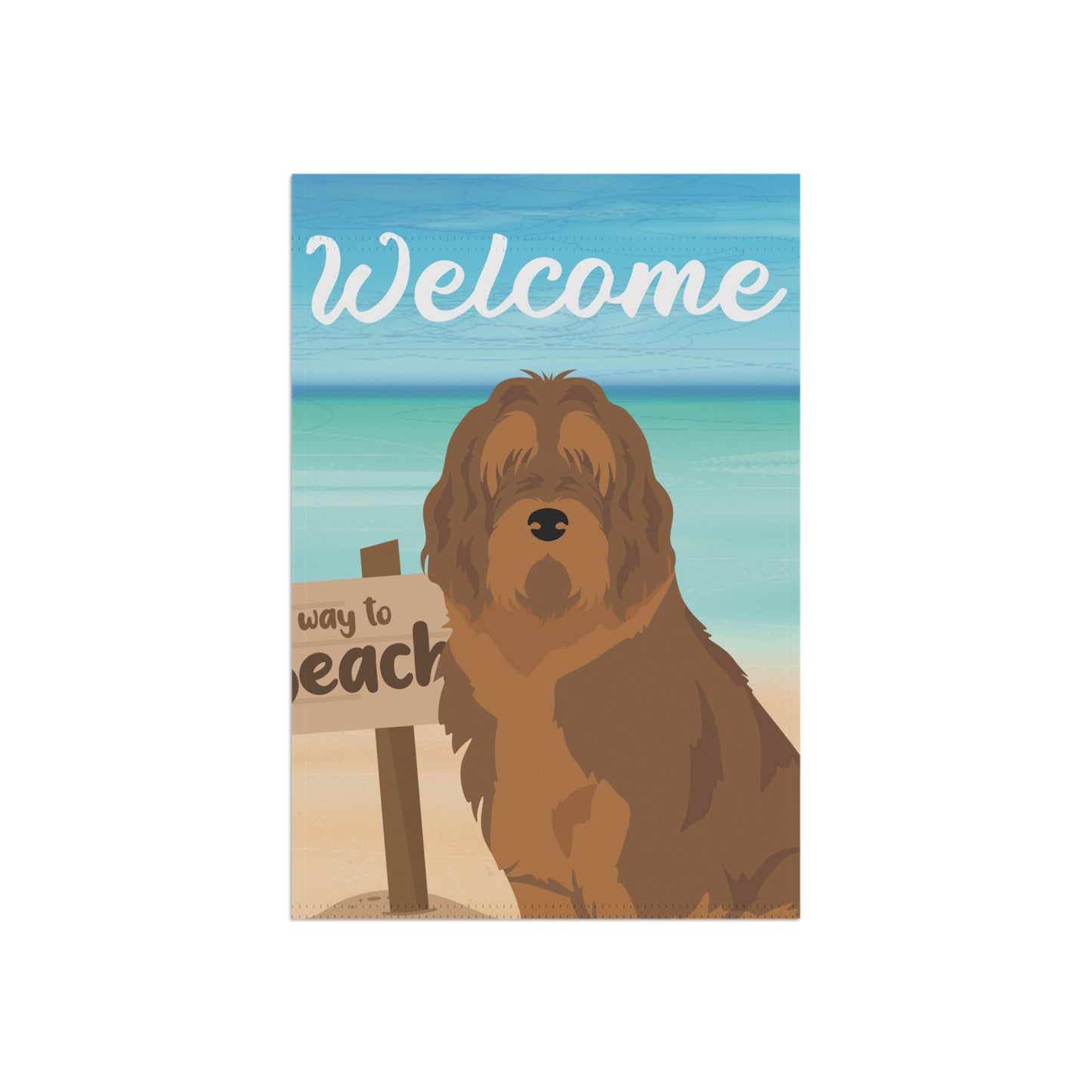 Otterhound Dog Garden Flag
