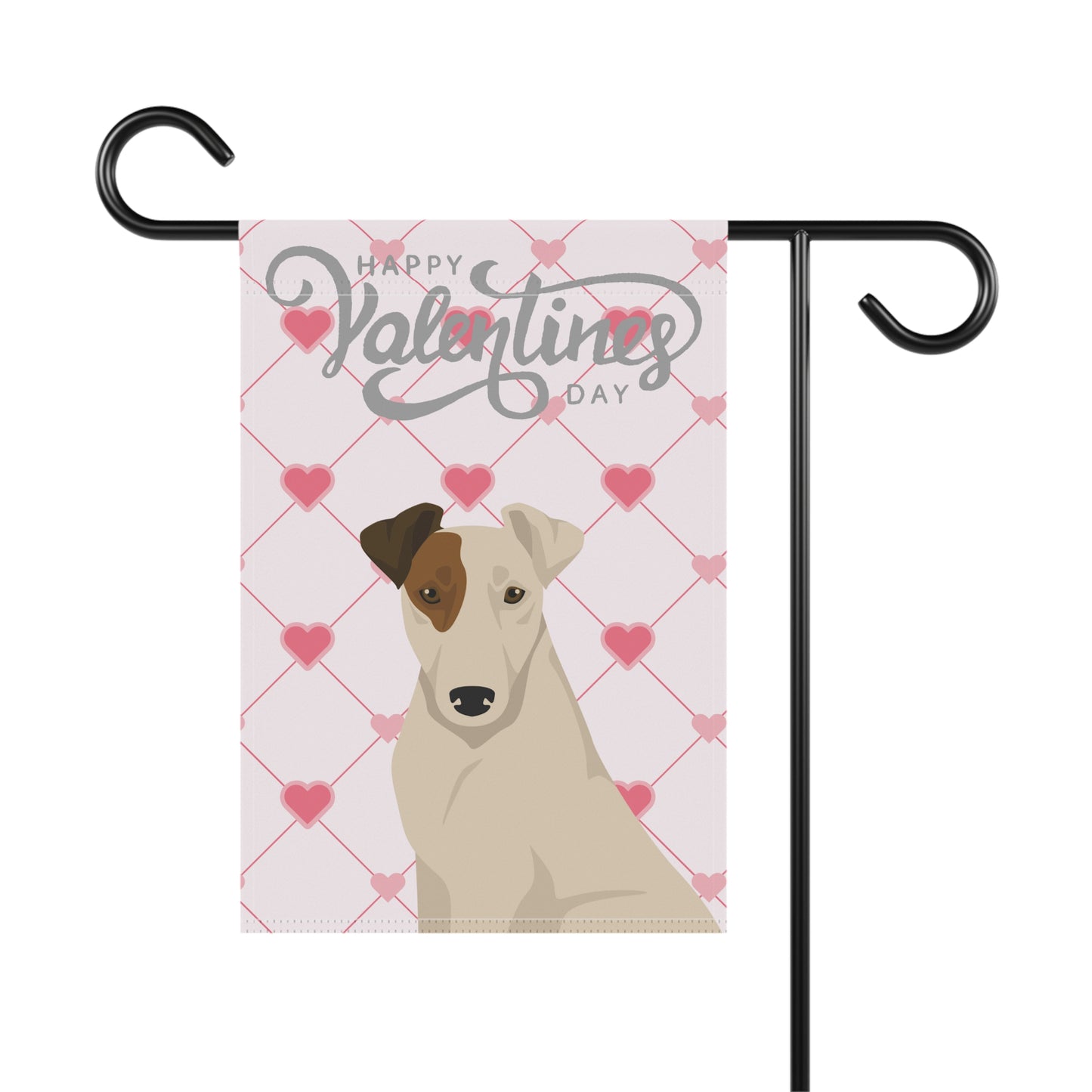 Smooth Fox Terrier Dog Valentines Day Garden Flag