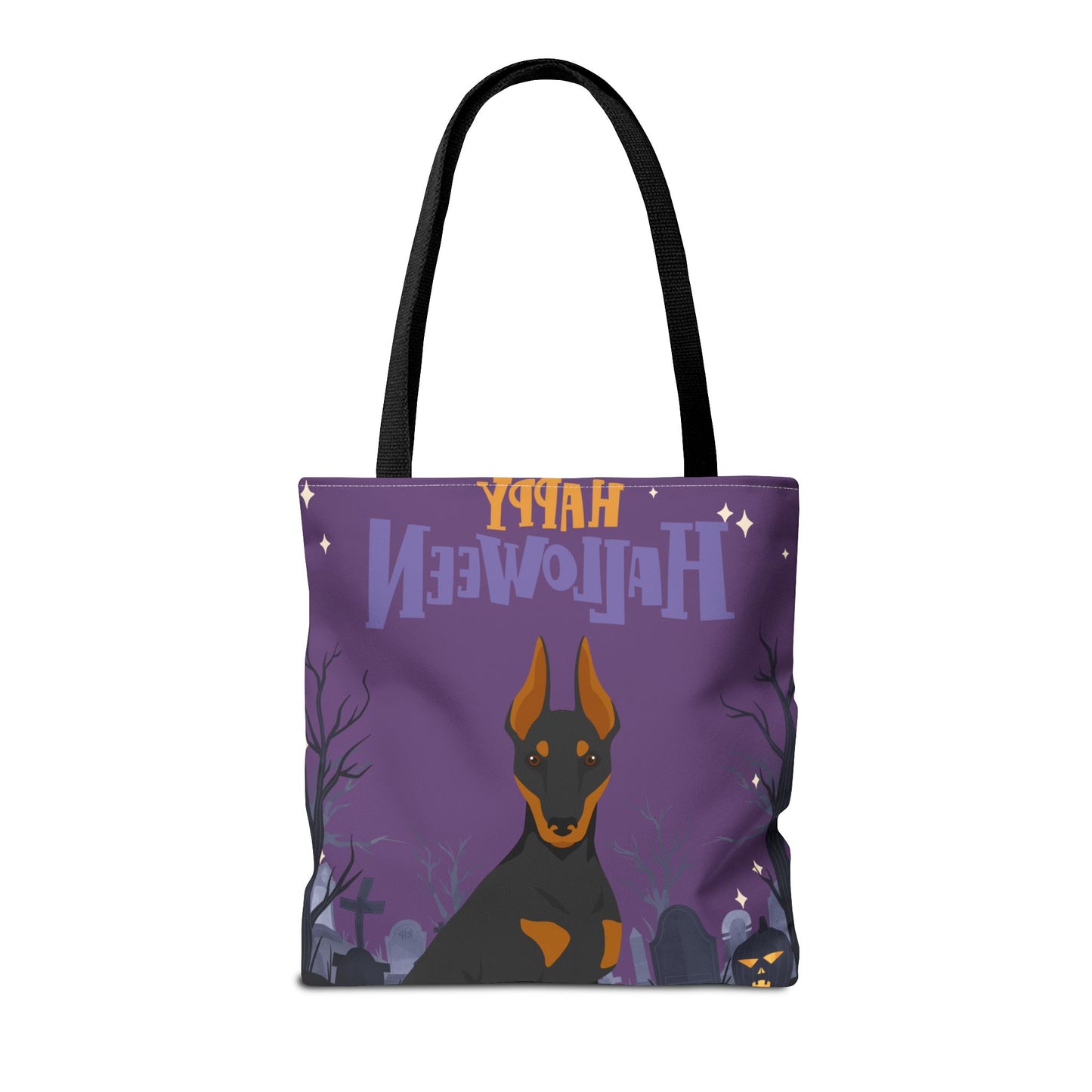 Manchester Terrier Dog Happy Halloween Tote Bag 16x16