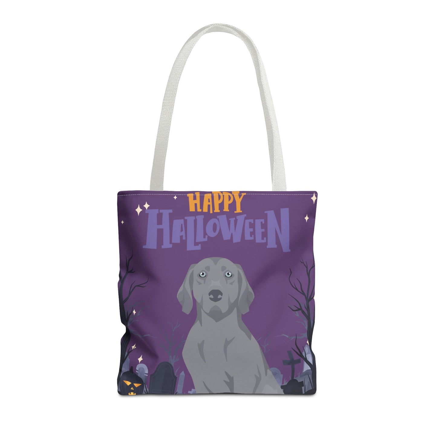 Weimaraner Dog Happy Halloween Tote Bag 16x16