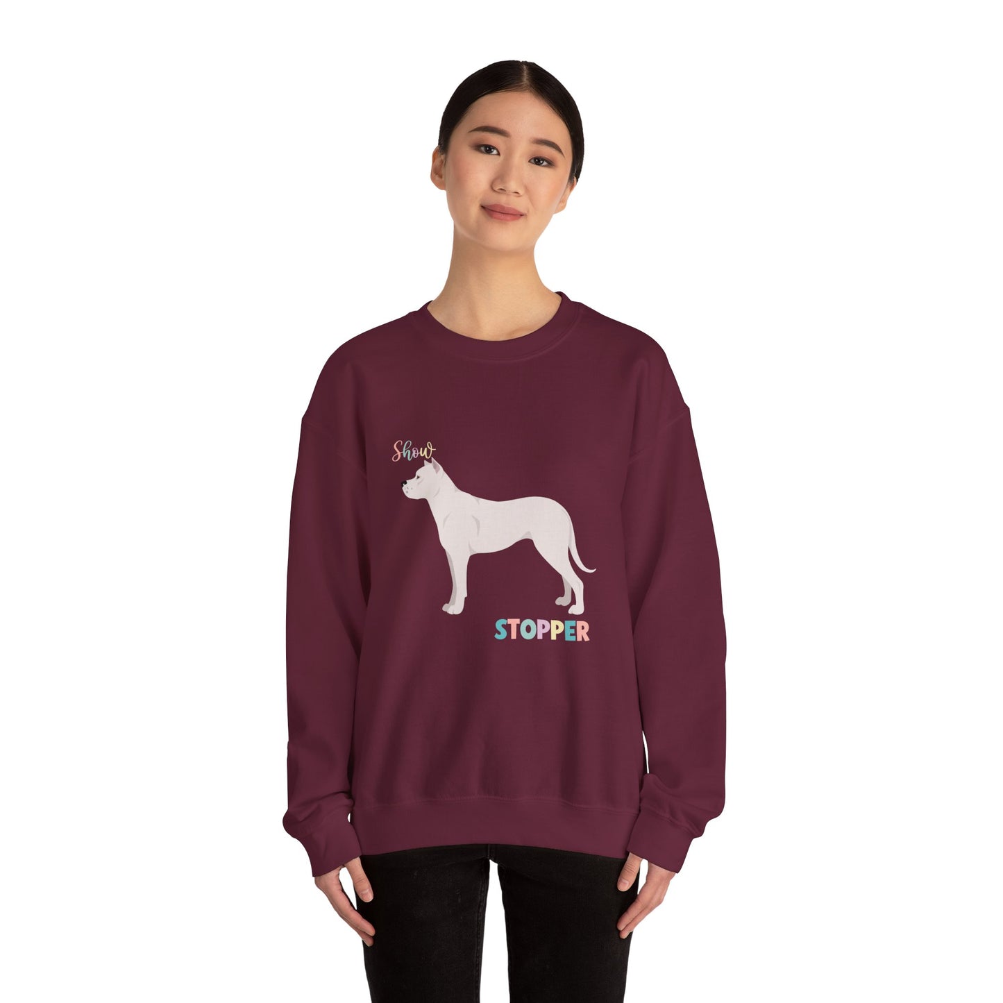 Dogo Argentino Dog Unisex Heavy Blend Crewneck Sweatshirt
