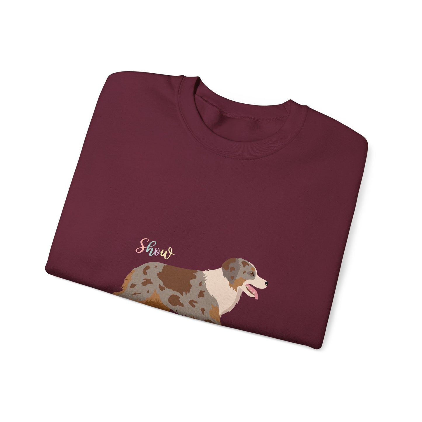 Miniature American Shepherd Dog Unisex Heavy Blend Crewneck Sweatshirt