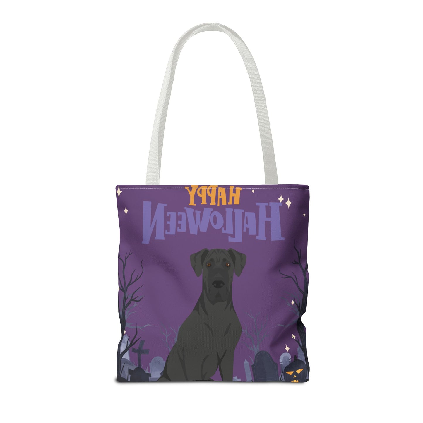Great Dane Dog Happy Halloween Tote Bag 16x16