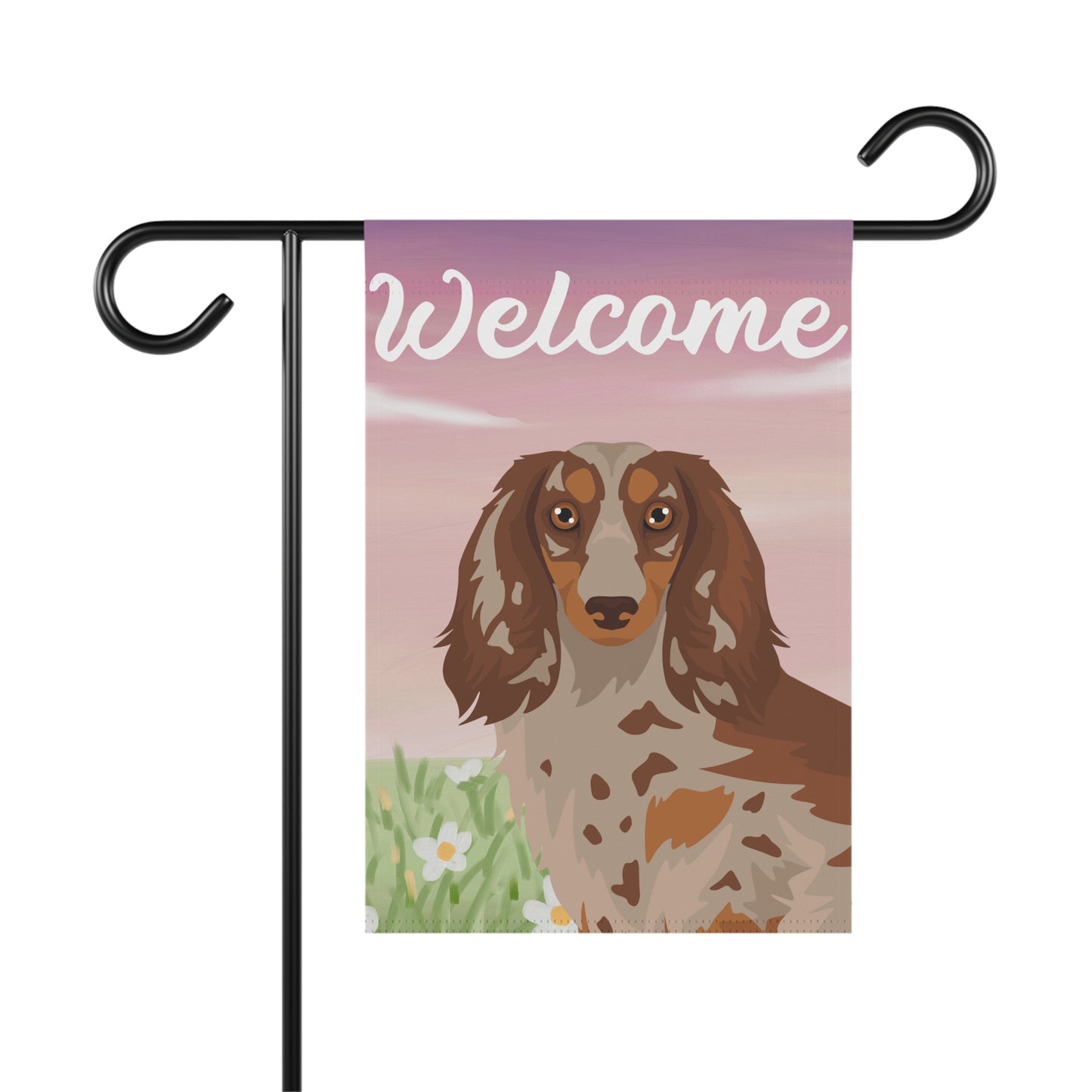 Dachshund Dog Welcome Garden Flag