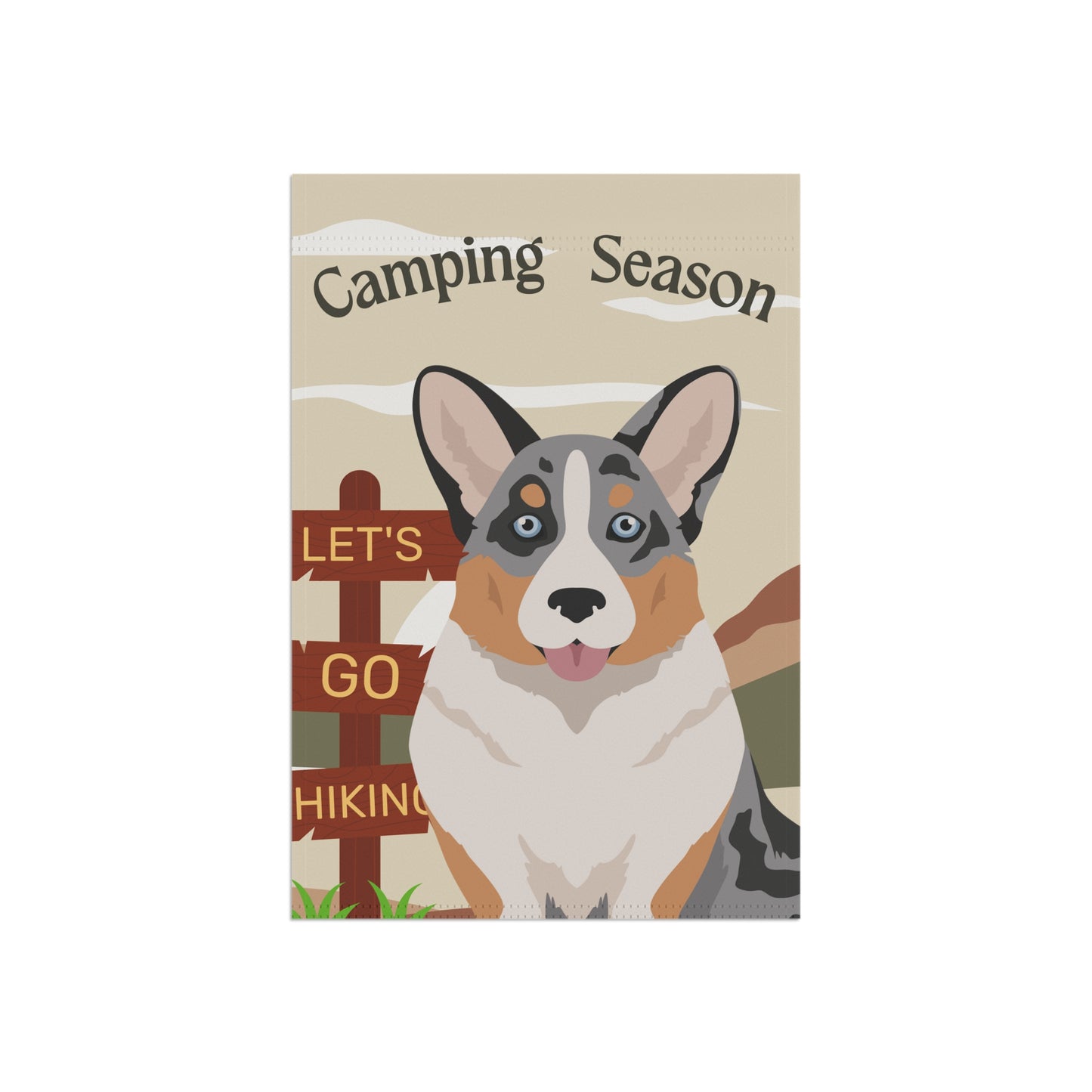Copy of Cardigan Welsh Corgi Dog Camping Garden Flag
