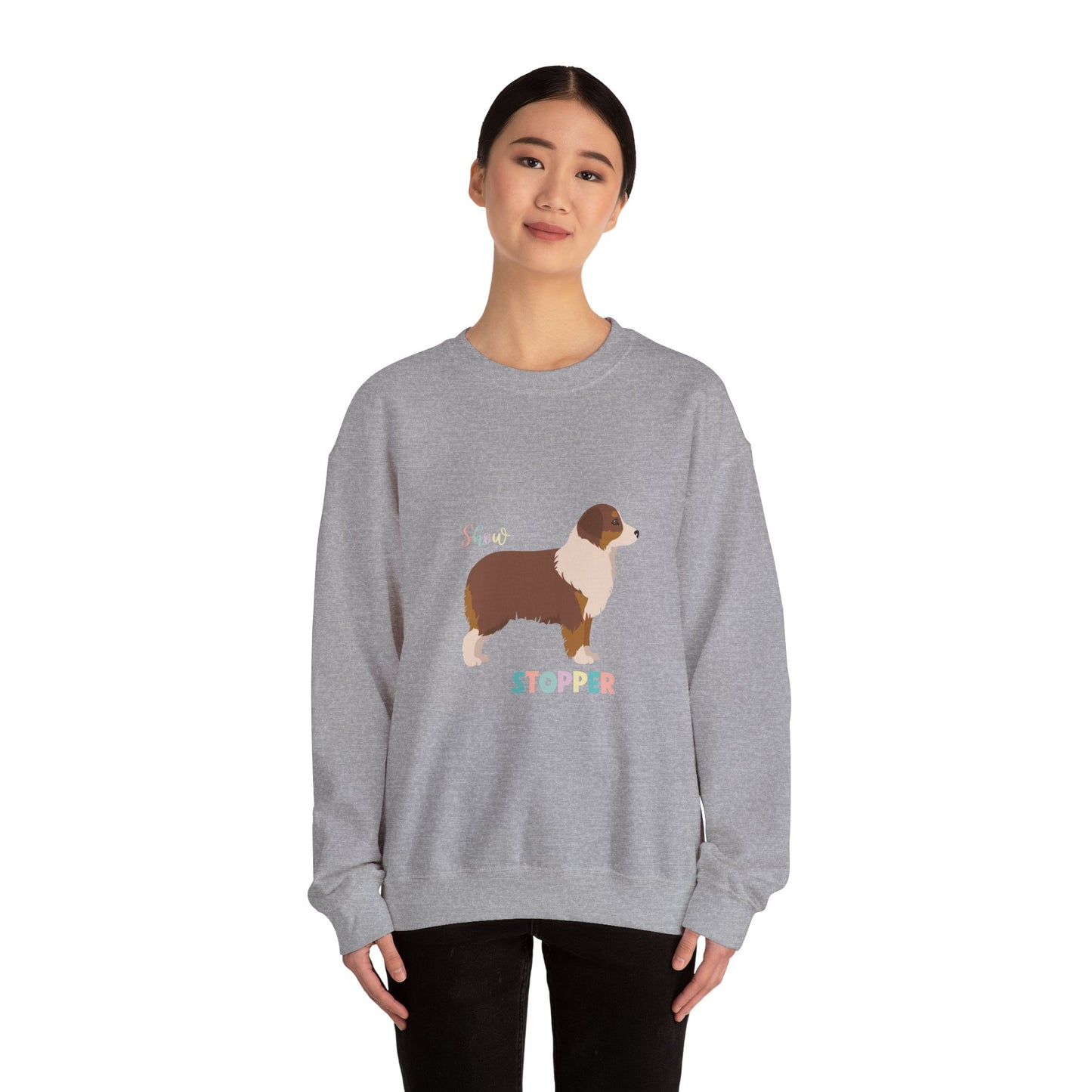 Miniature American Shepherd Dog Unisex Heavy Blend Crewneck Sweatshirt