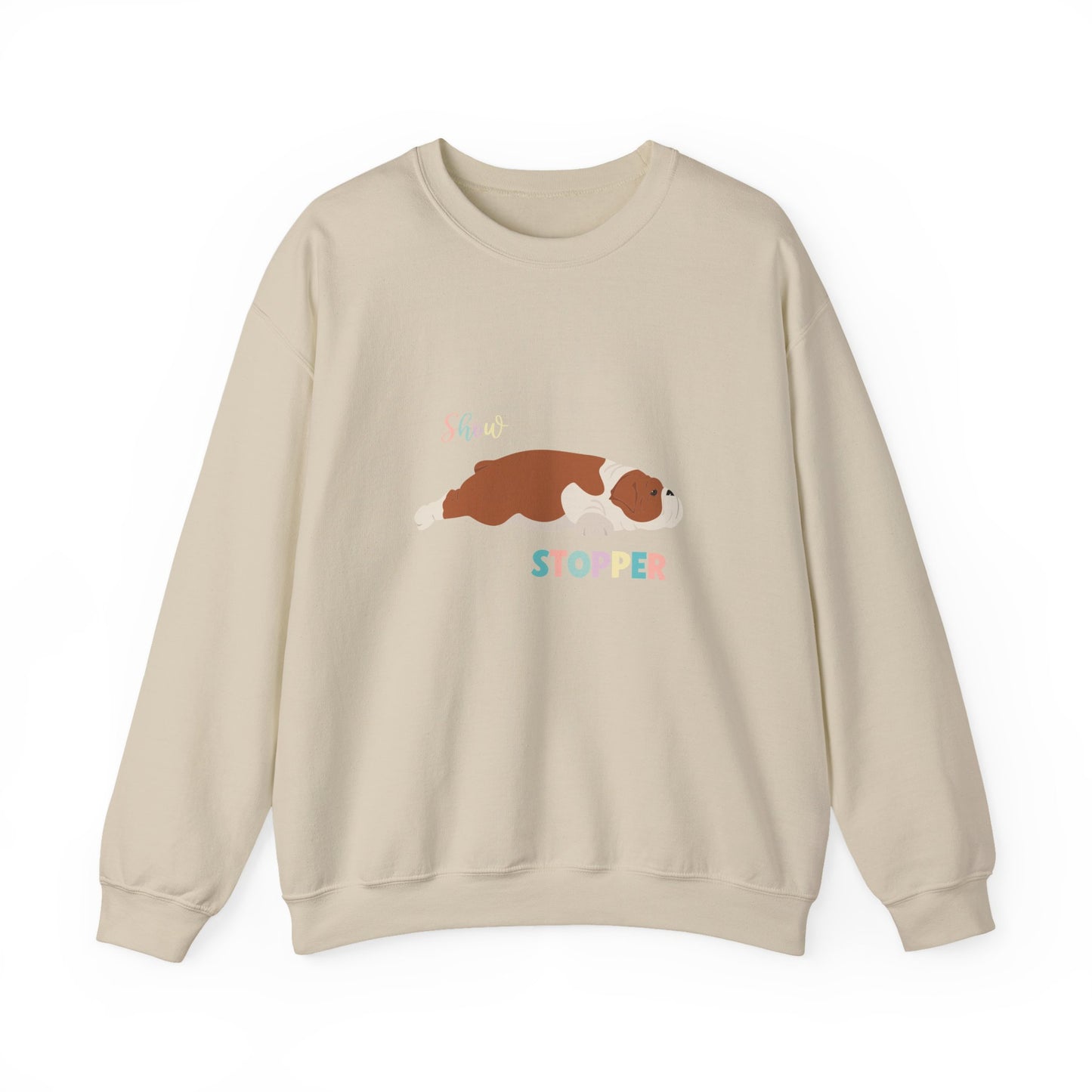 Bulldog Dog Unisex Heavy Blend Crewneck Sweatshirt