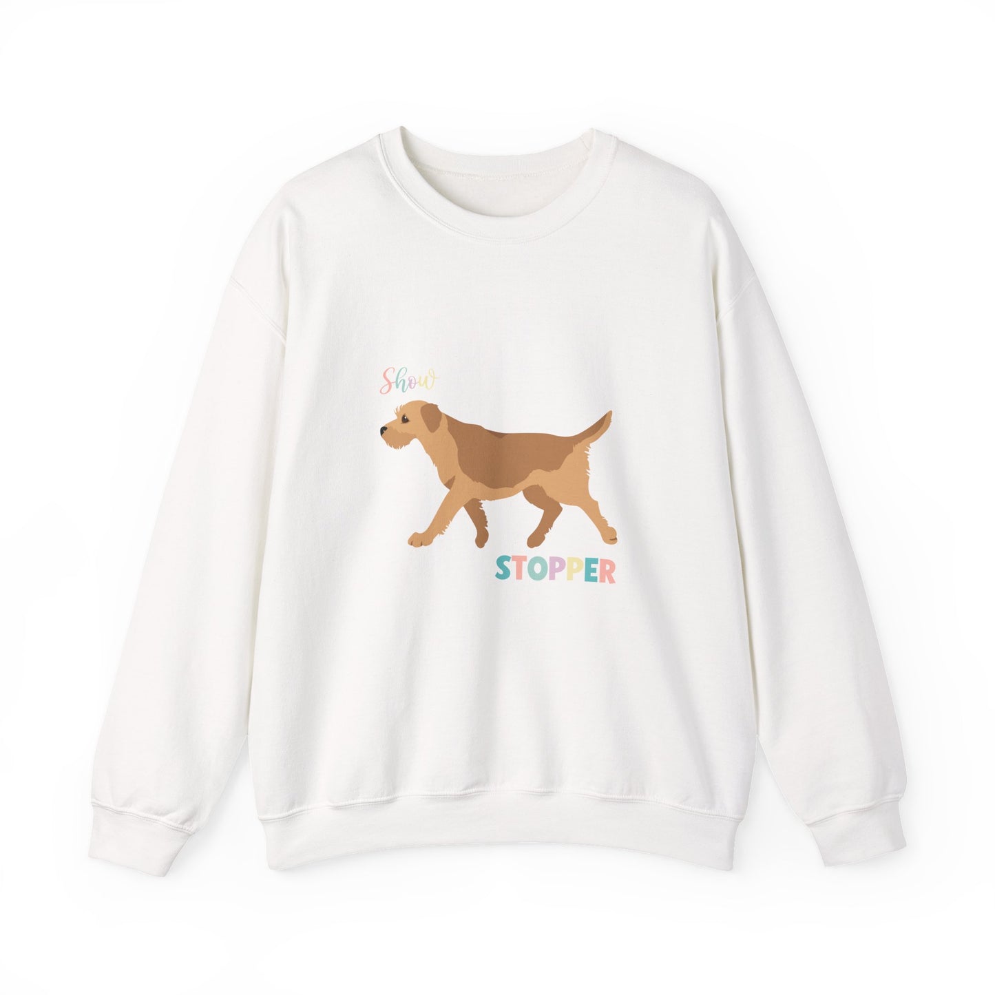 Border Terrier Dog Unisex Heavy Blend Crewneck Sweatshirt